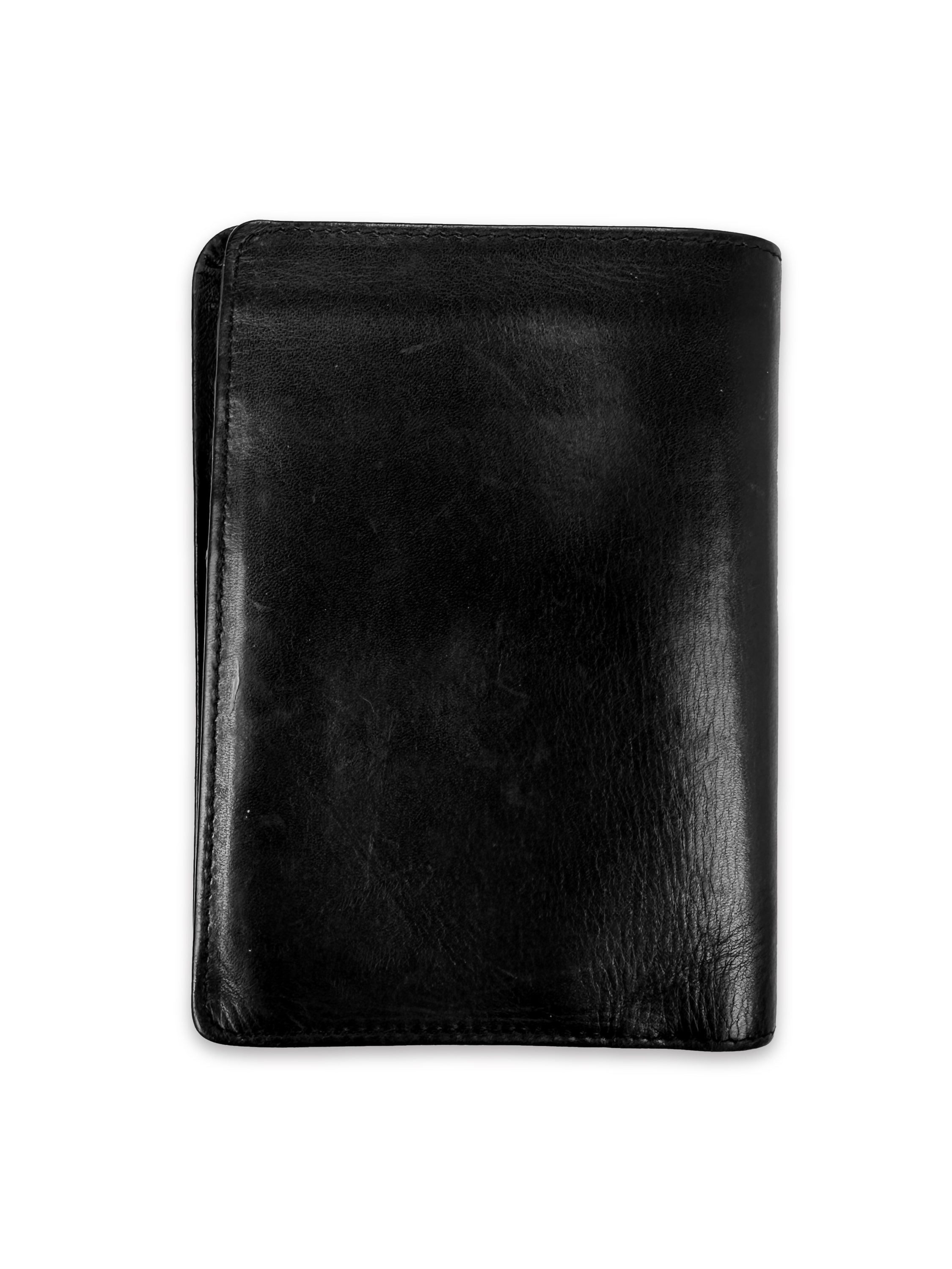 Maison Margiela Black Leather Embossed Bifold Wallet