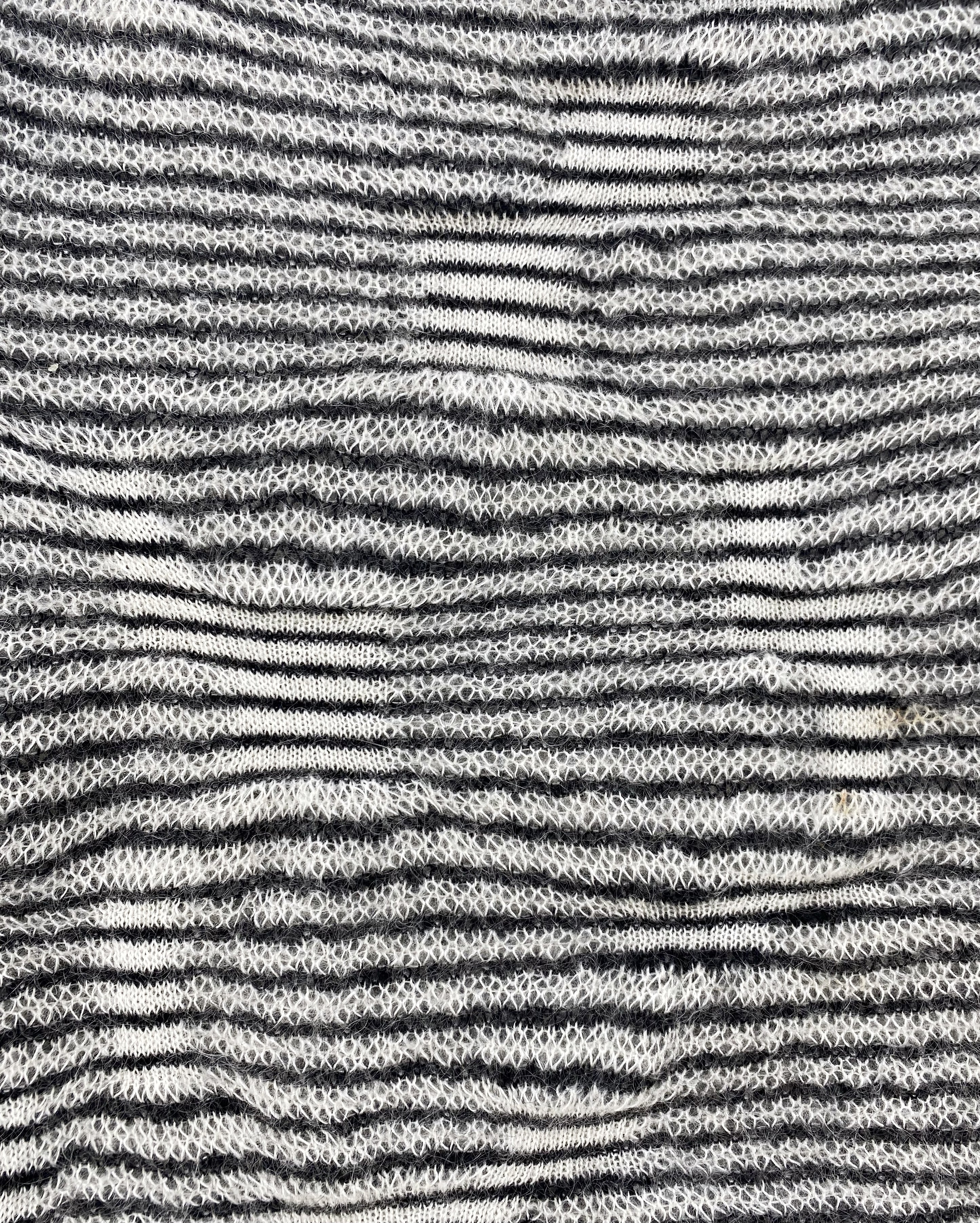 AW07 Dior Homme “Navigate” Striped Low-gauge Mohair Sweater