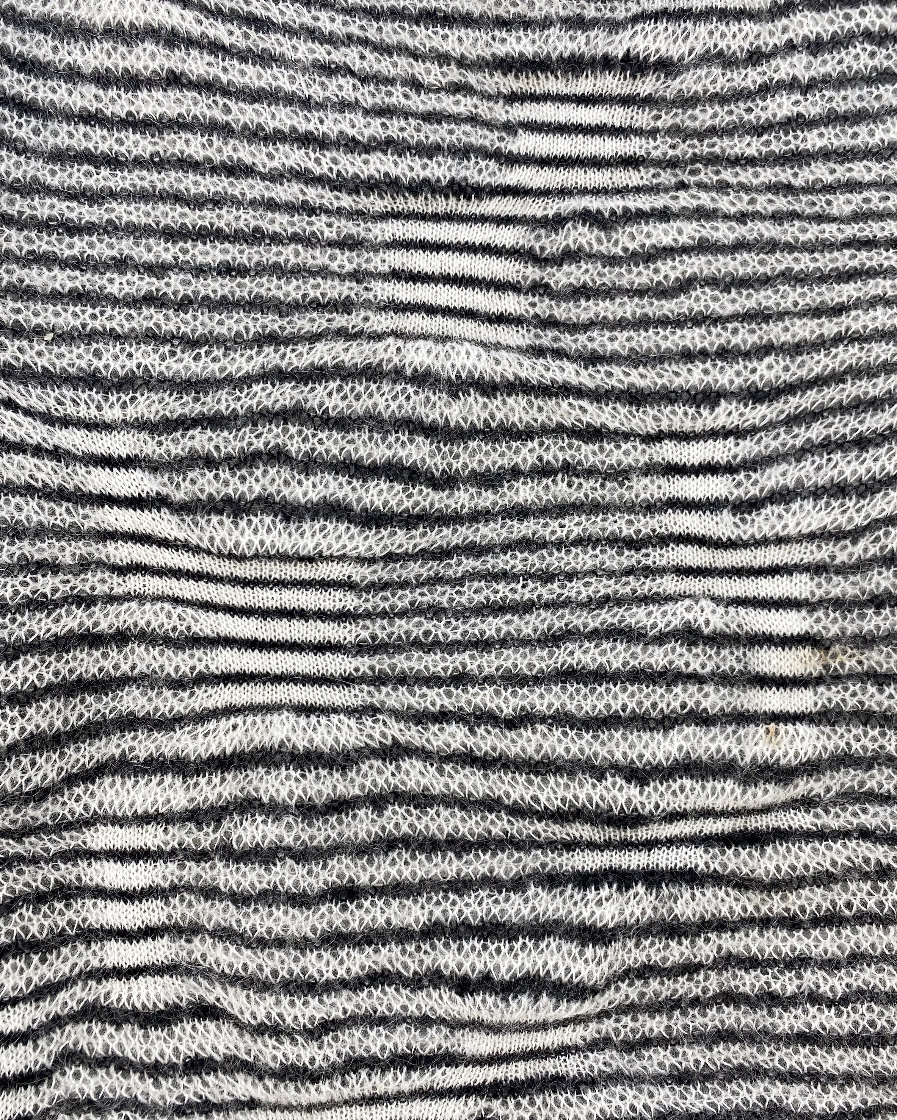 AW07 Dior Homme “Navigate” Striped Low-gauge Mohair Sweater