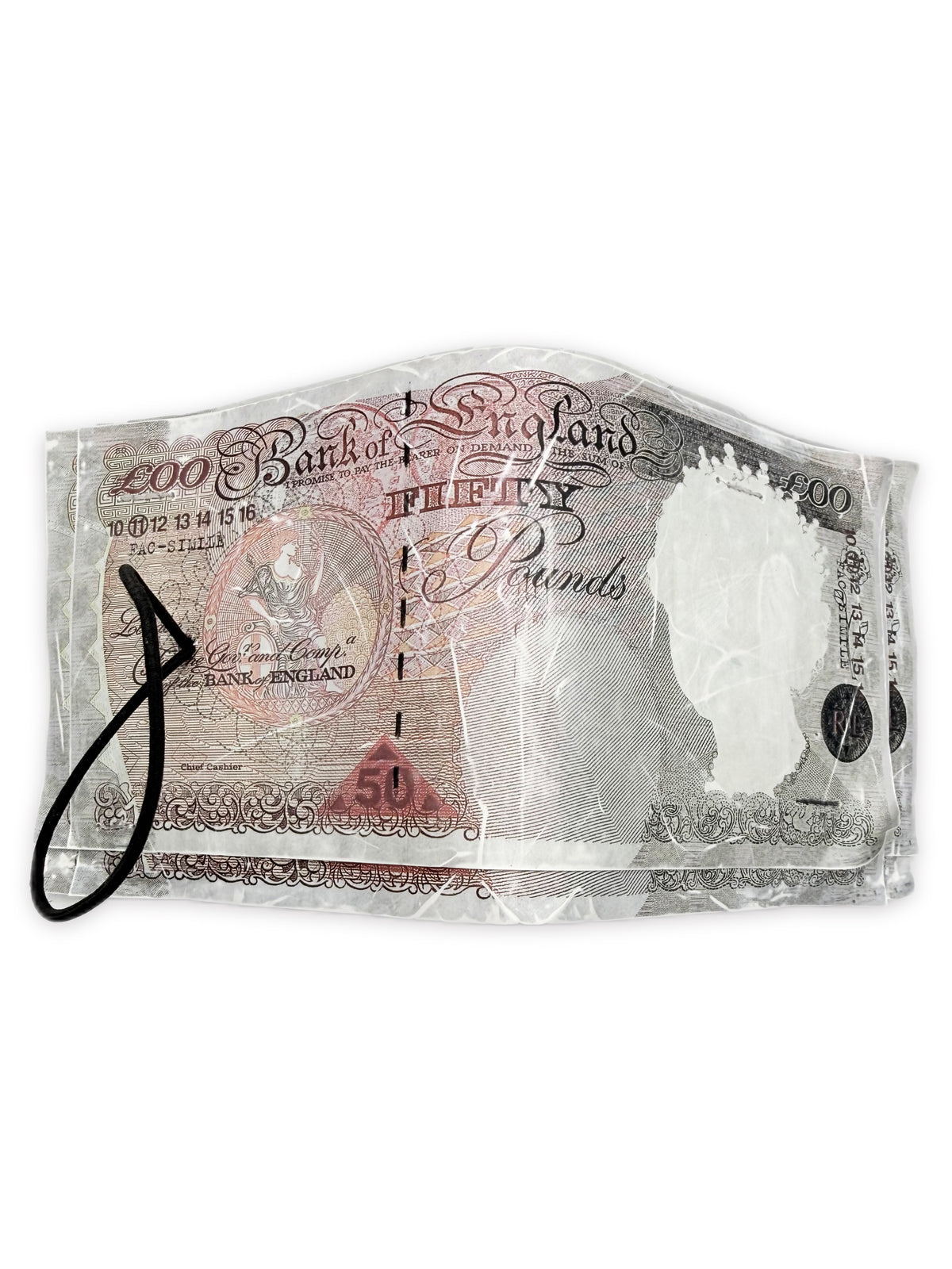 SS08 Maison Margiela ‘£00 Bill’ Pound Leather Bifold Wallet
