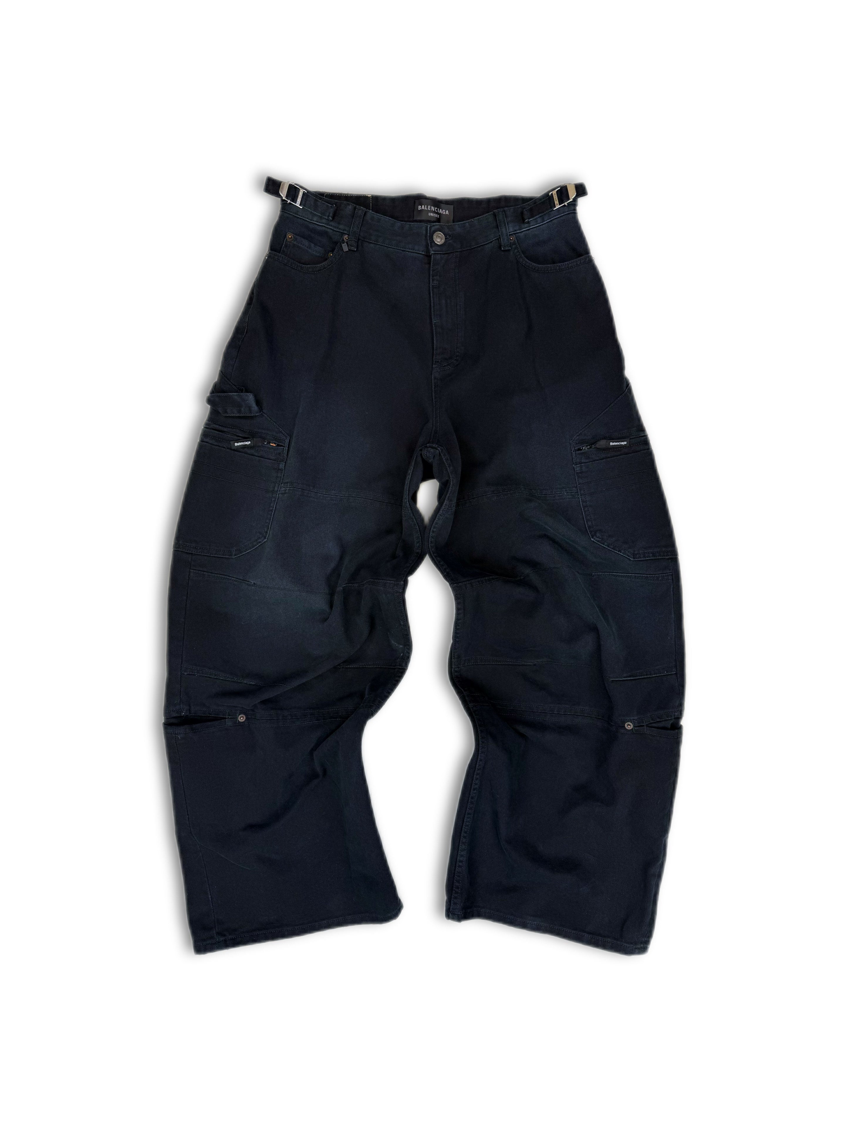 AW23 Balenciaga Baggy Multi Pocket Denim ‘Carpenter’ Pants