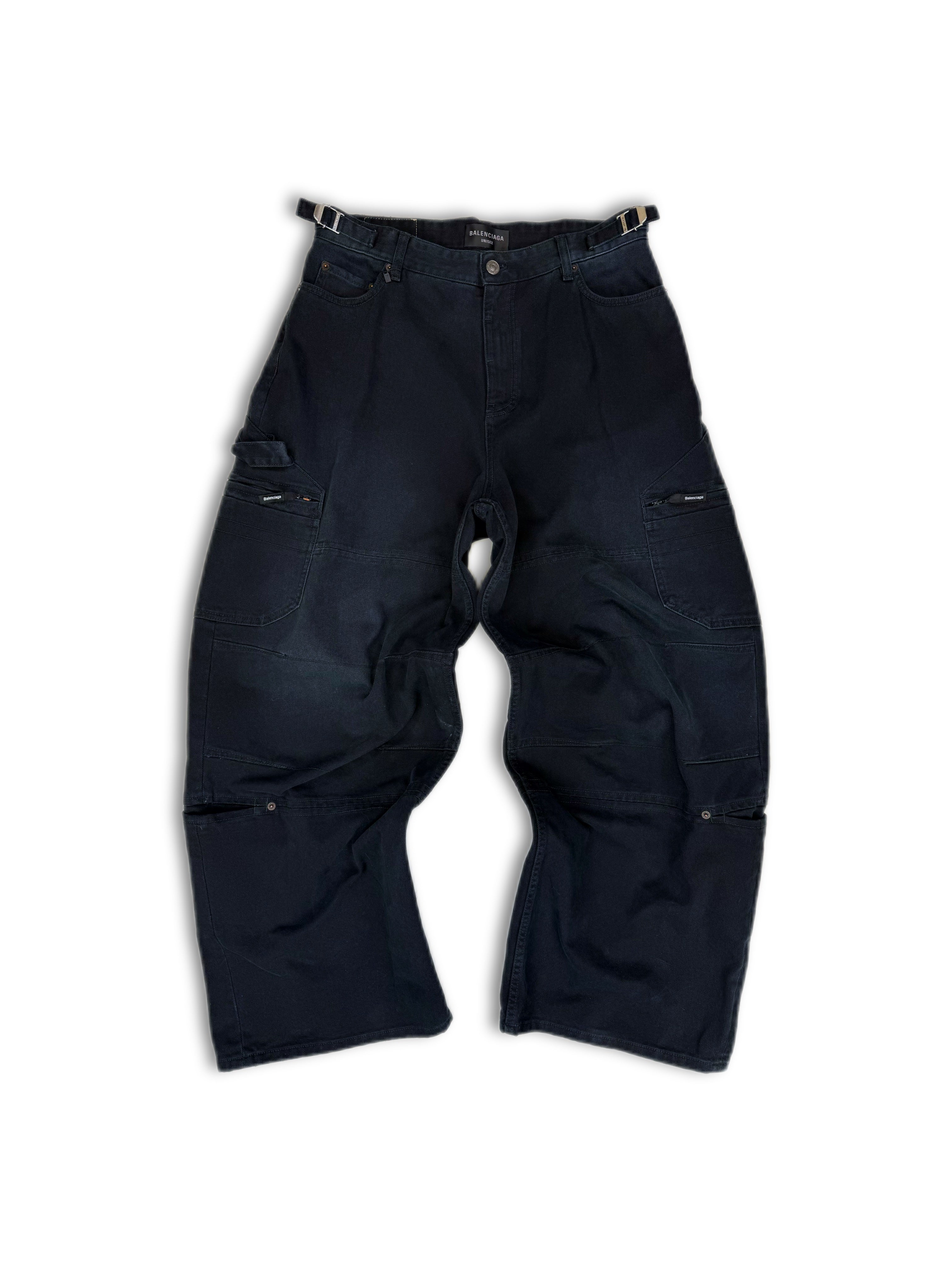 AW23 Balenciaga Baggy Multi Pocket Denim ‘Carpenter’ Pants