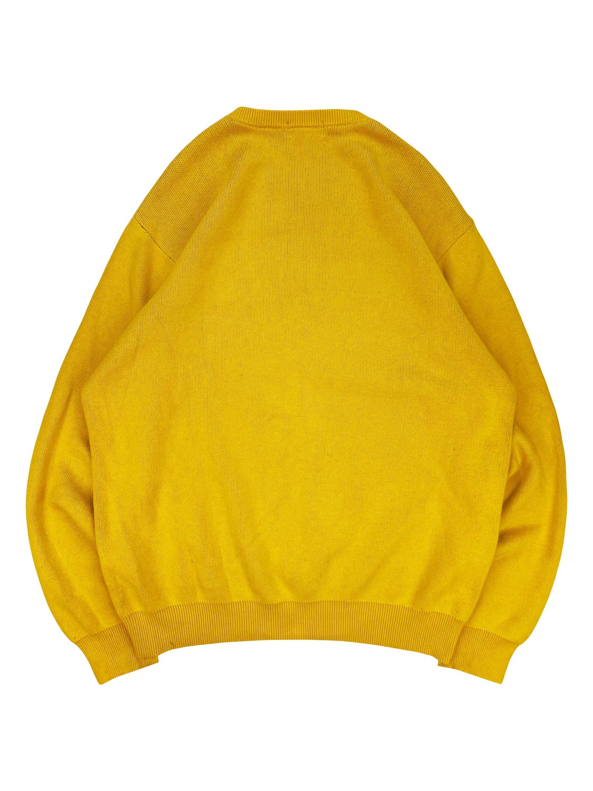 FW15 SUPREME 'CHILD OF HELL' SLOGAN YELLOW KNITTED SWEATER