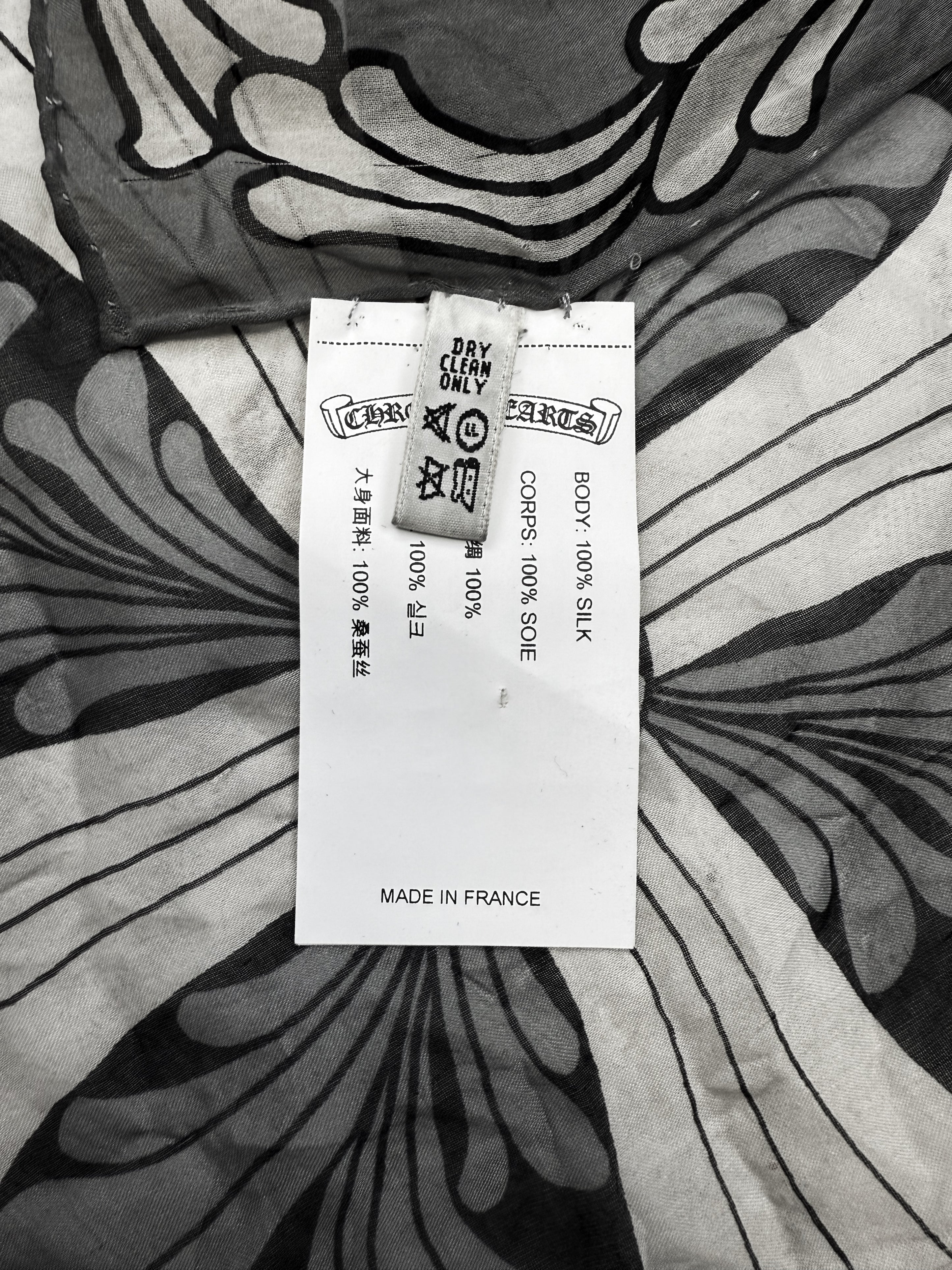 Chrome Hearts Plus Monogram XL French Silk Scarf