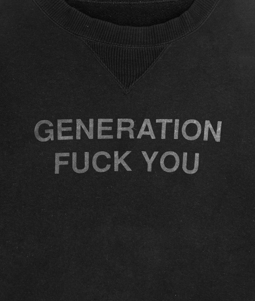 AW99 Undercover Small Parts “Generation Fuck You” Crewneck