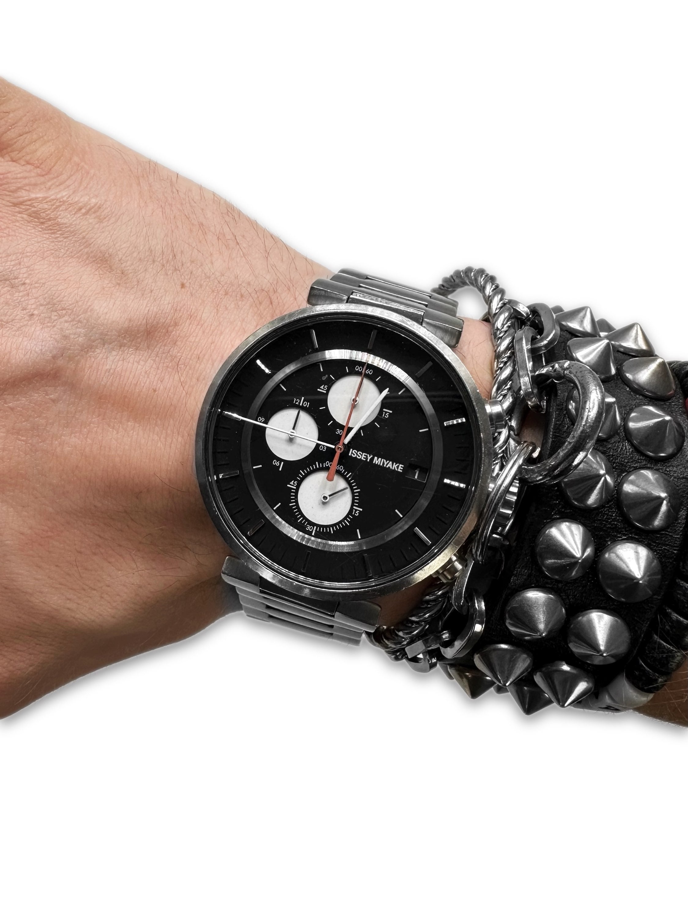 00s Issey Miyake by Satoshi Wada Triple Chronograph Wrist Watch