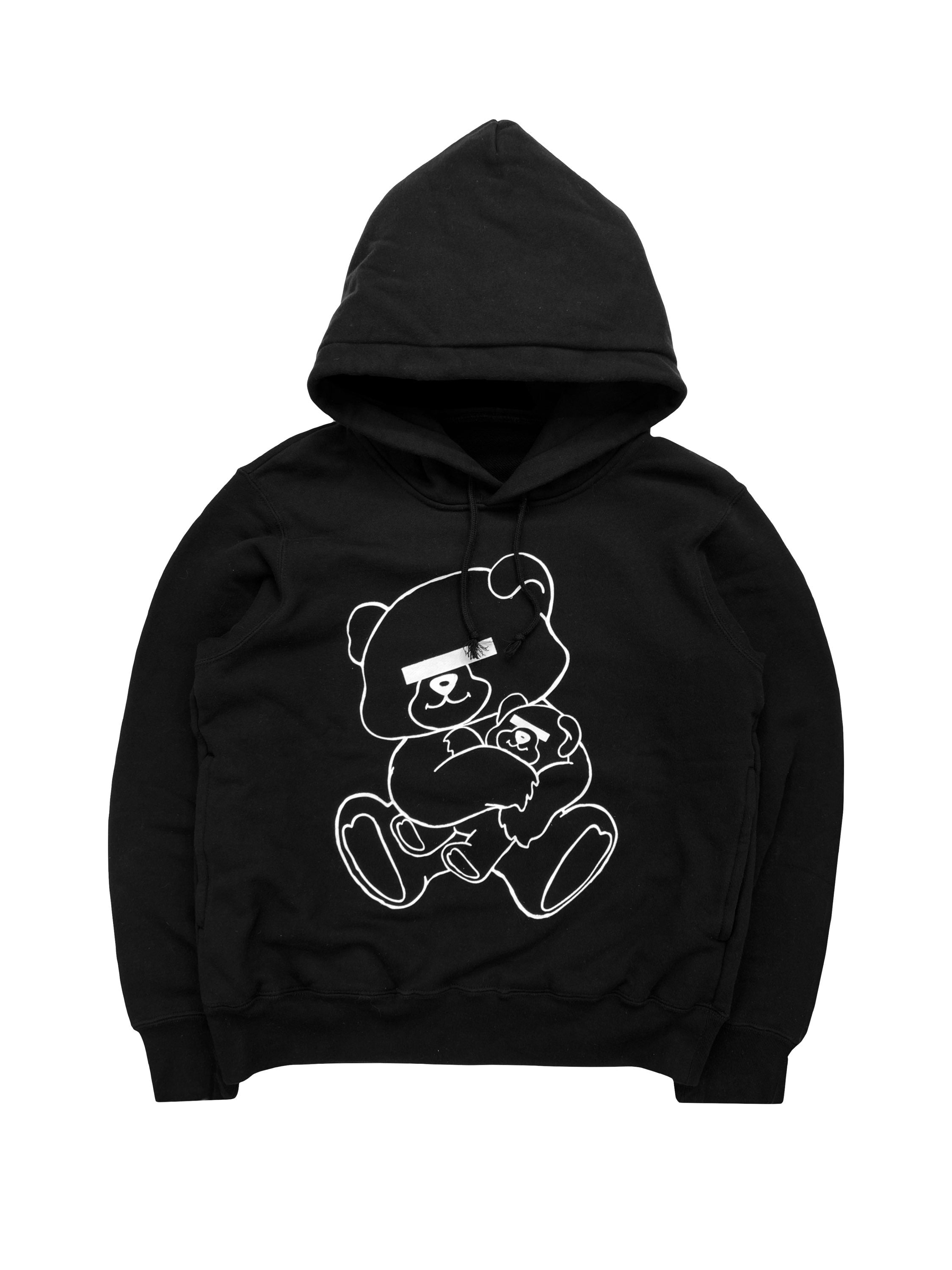 Undercover Teddy Bear Black Graphic Heavy Weight Hoodie