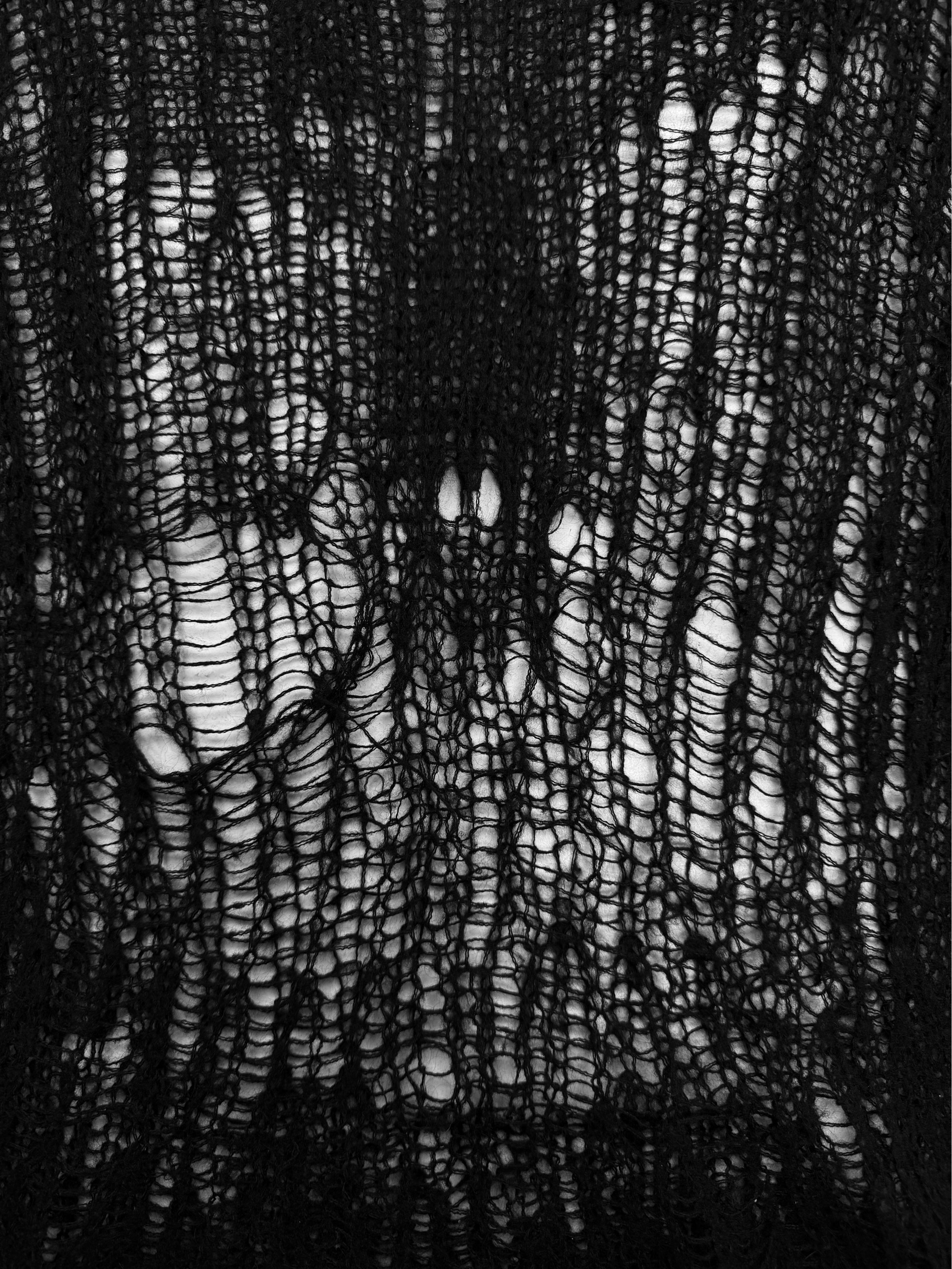 SS22 Rick Owens ‘Fogachine’ Loose Gauge Mohair Knit Sweater