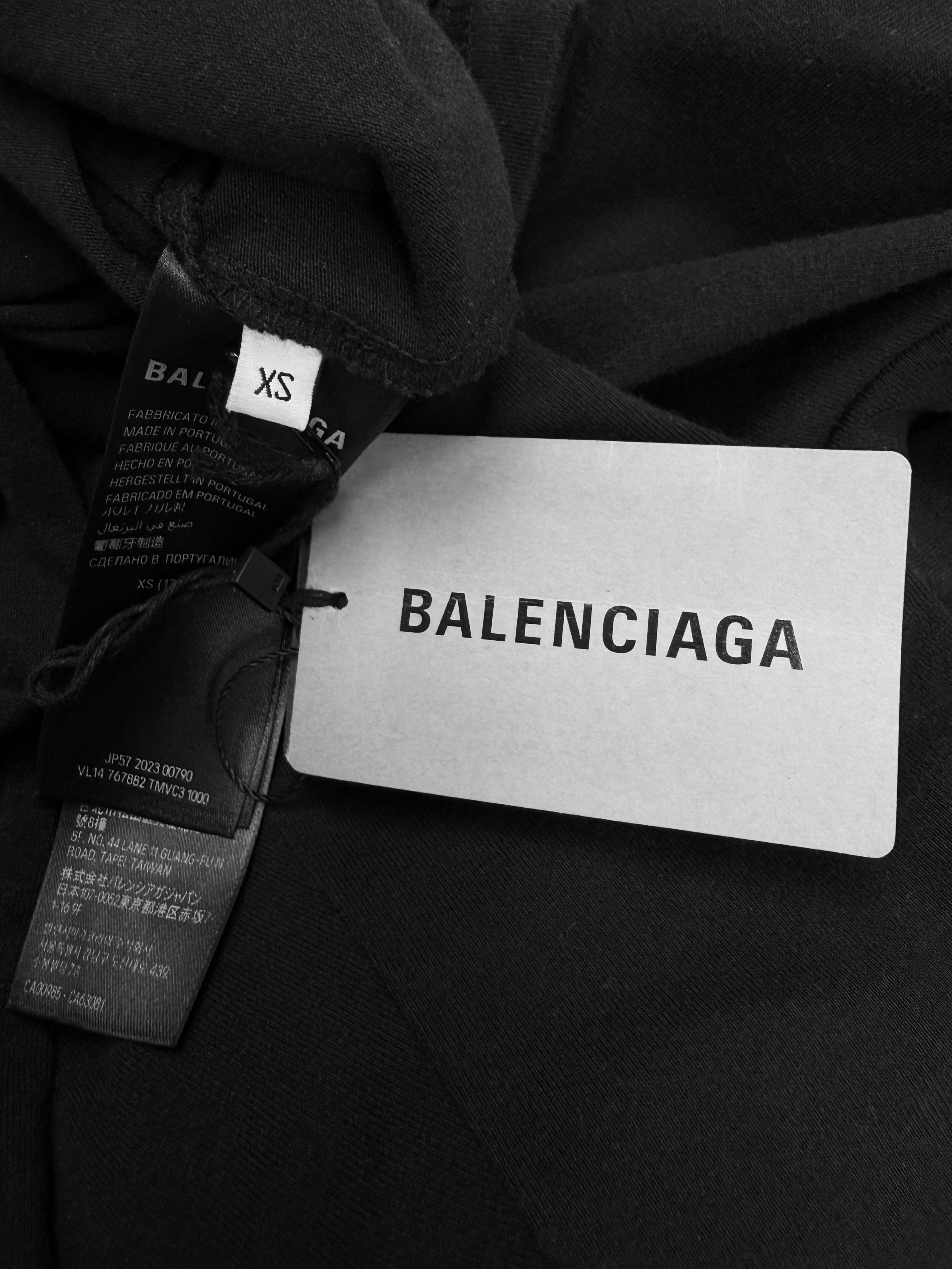 AW23 Balenciaga Shoulder Pad Black Turtleneck Long Sleeve
