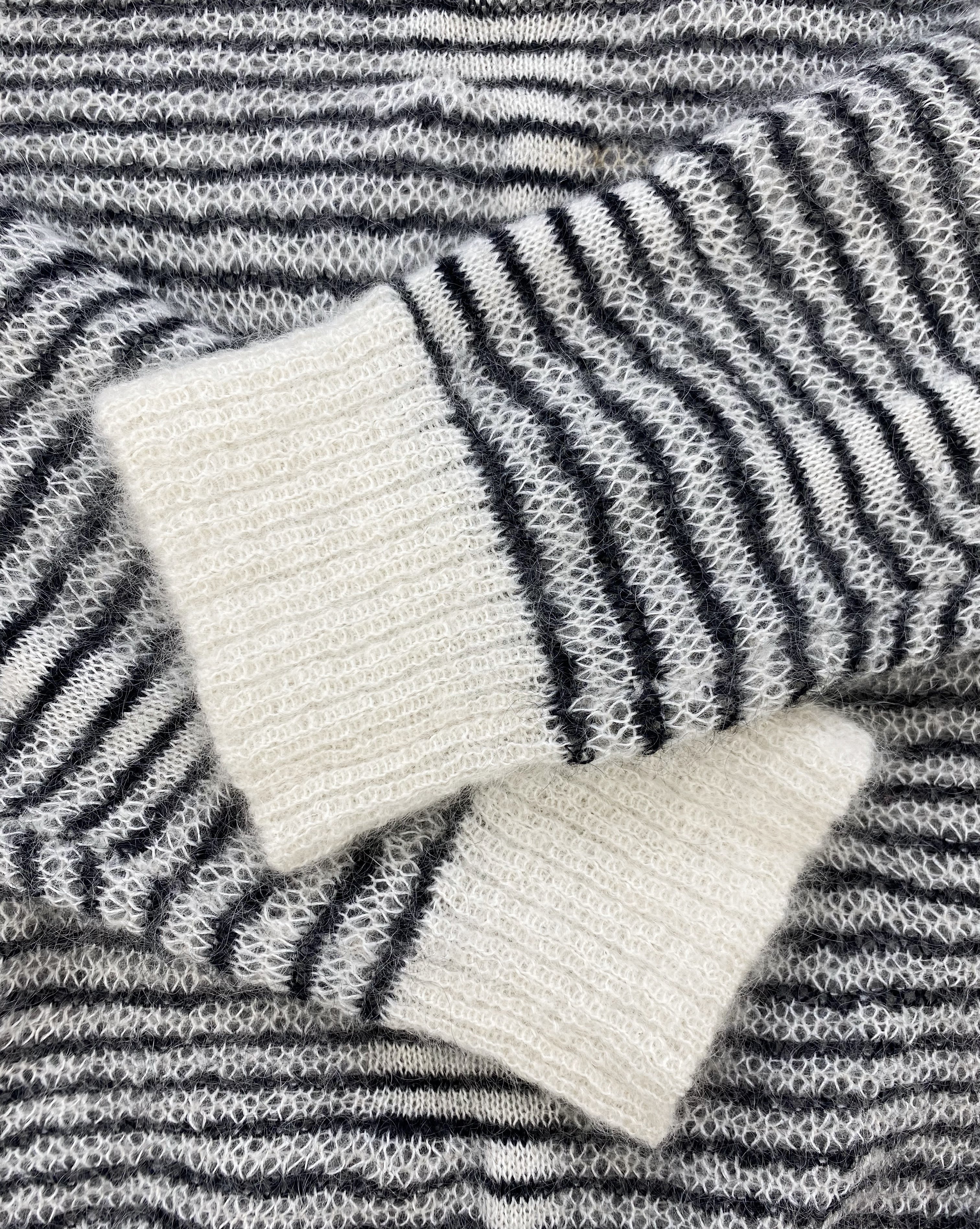 AW07 Dior Homme “Navigate” Striped Low-gauge Mohair Sweater