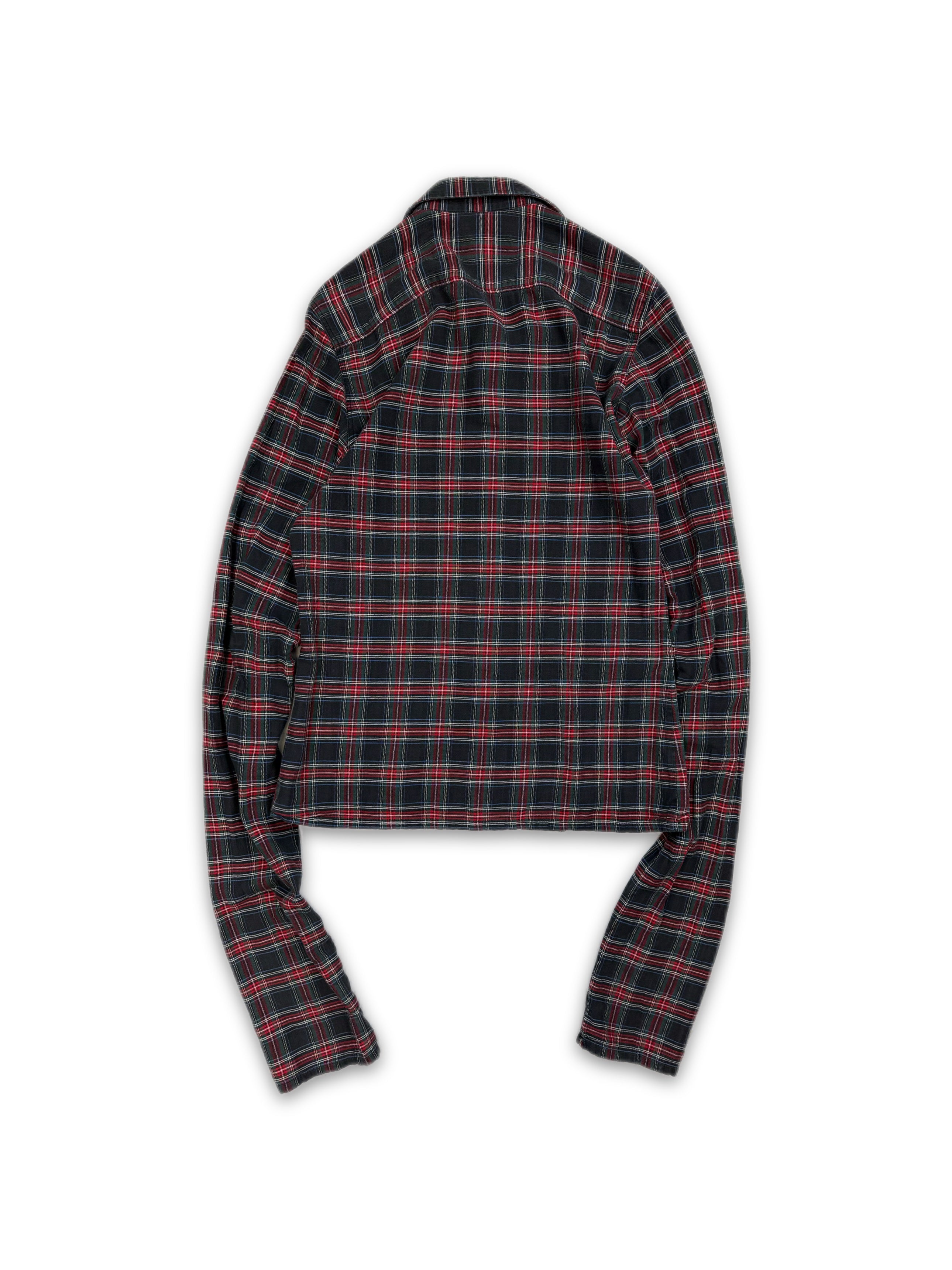 AW01 Raf Simons ‘Riot, Riot, Riot’ Red Long Sleeve Flannel