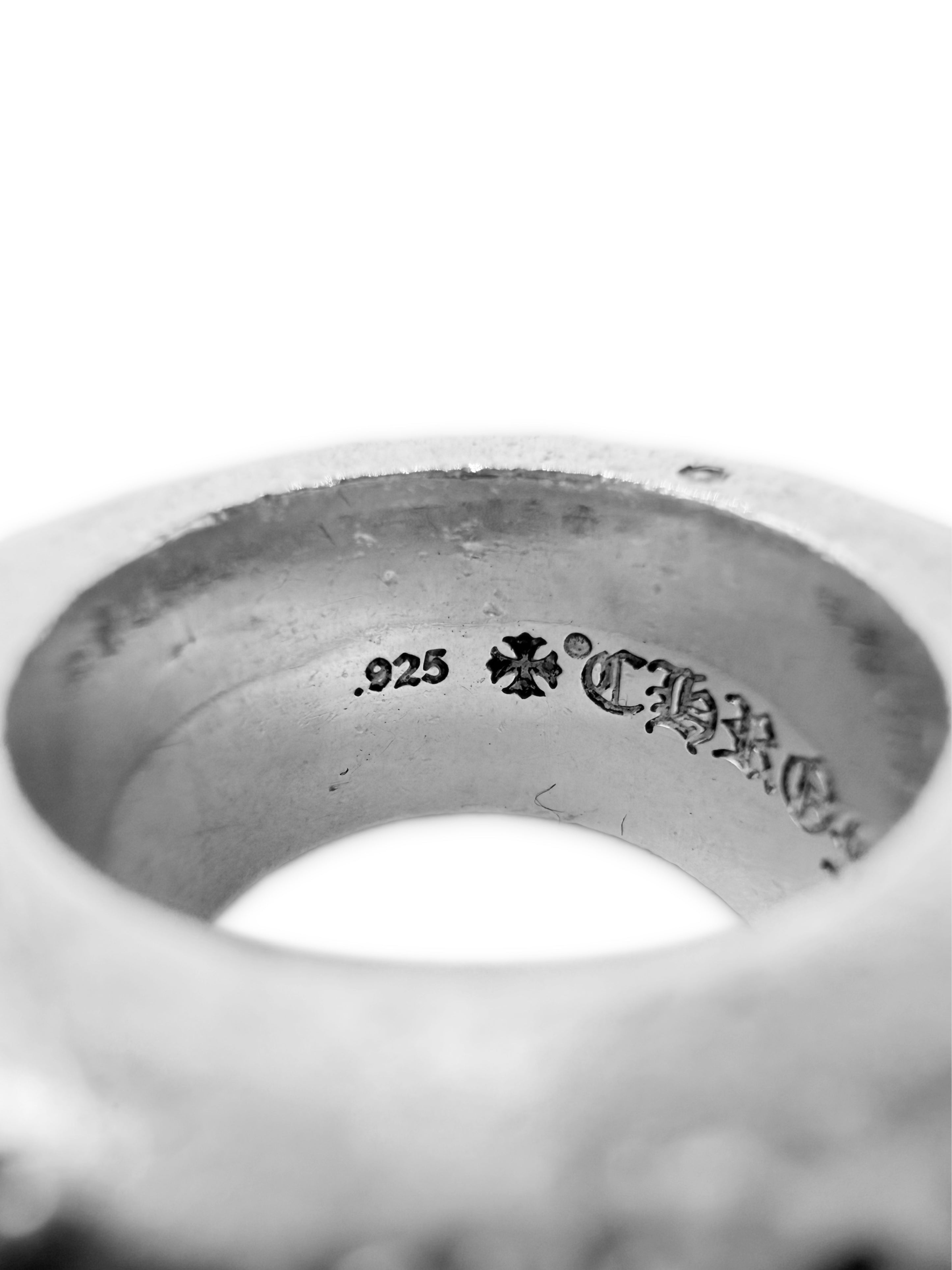 Chrome Hearts ‘Pete Punk’ Double Stud .925 Silver Ring