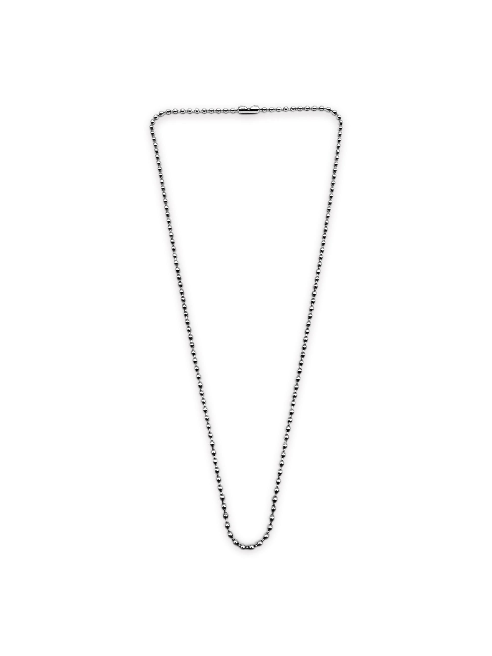 Chrome Hearts 19 in .925 Silver Ball Chain Necklace
