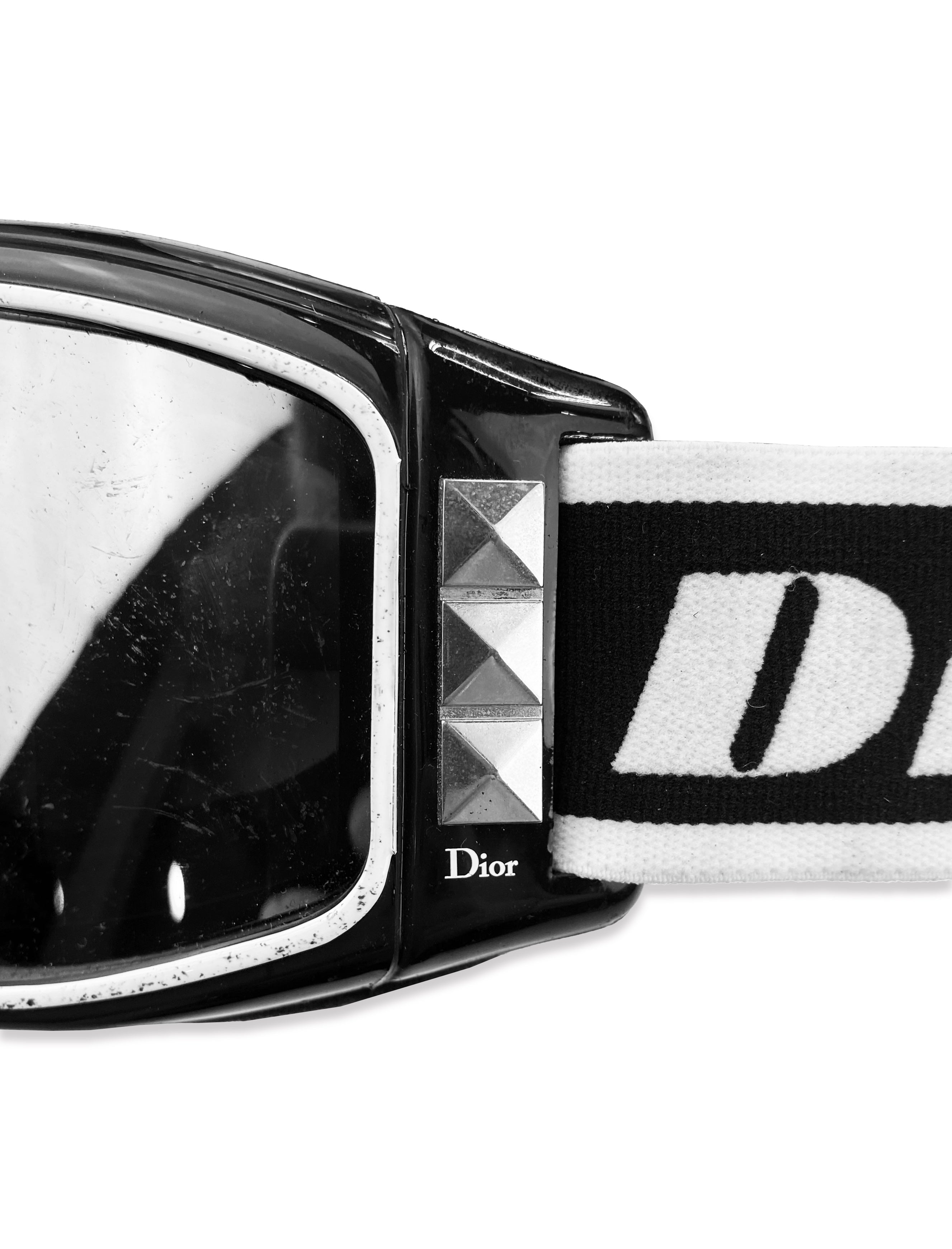 80’s Dior Sport Monogram Reflective Studded Ski Goggles