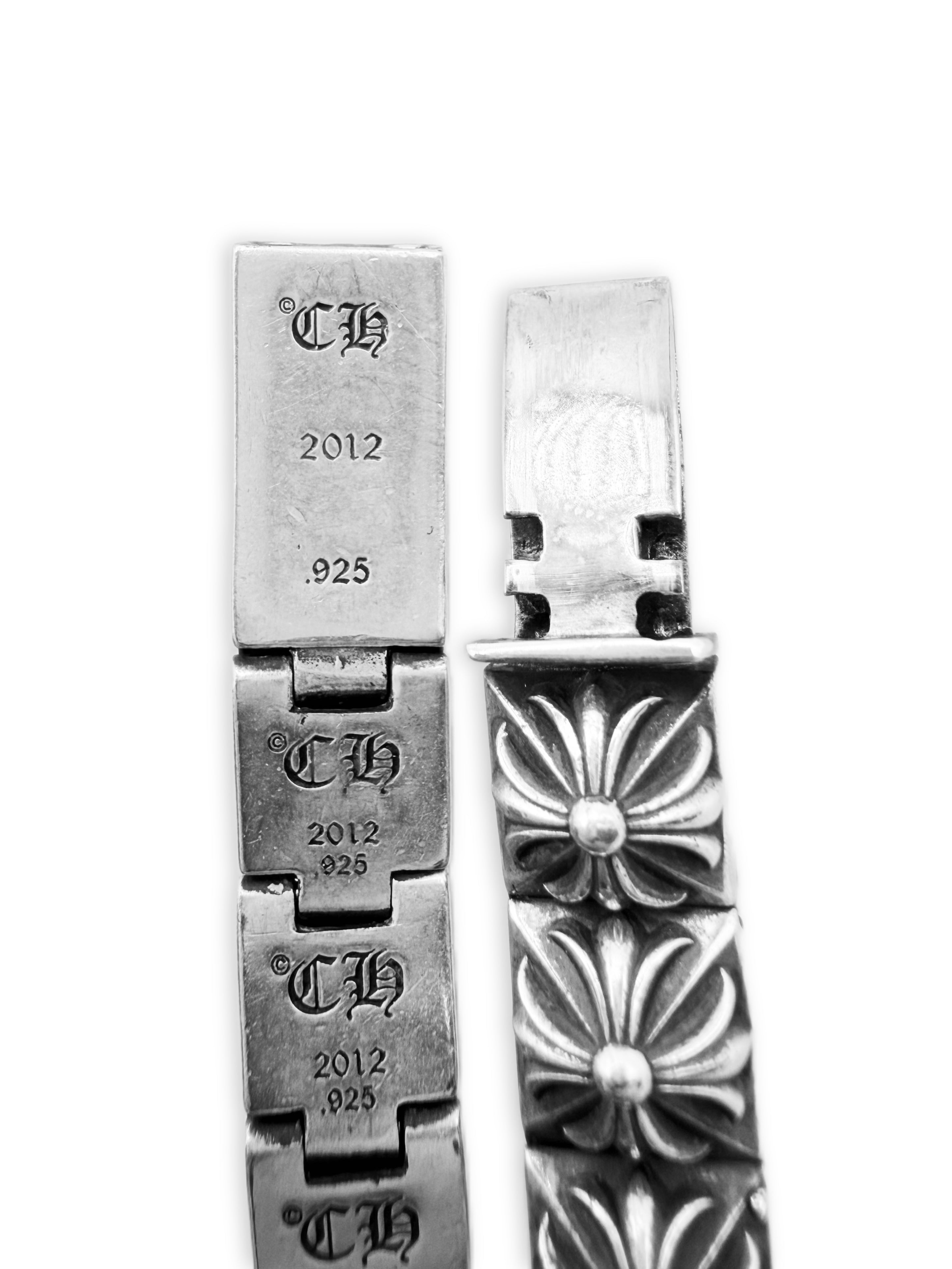 Chrome Hearts Pyramid Studded Plus .925 Silver Bracelet