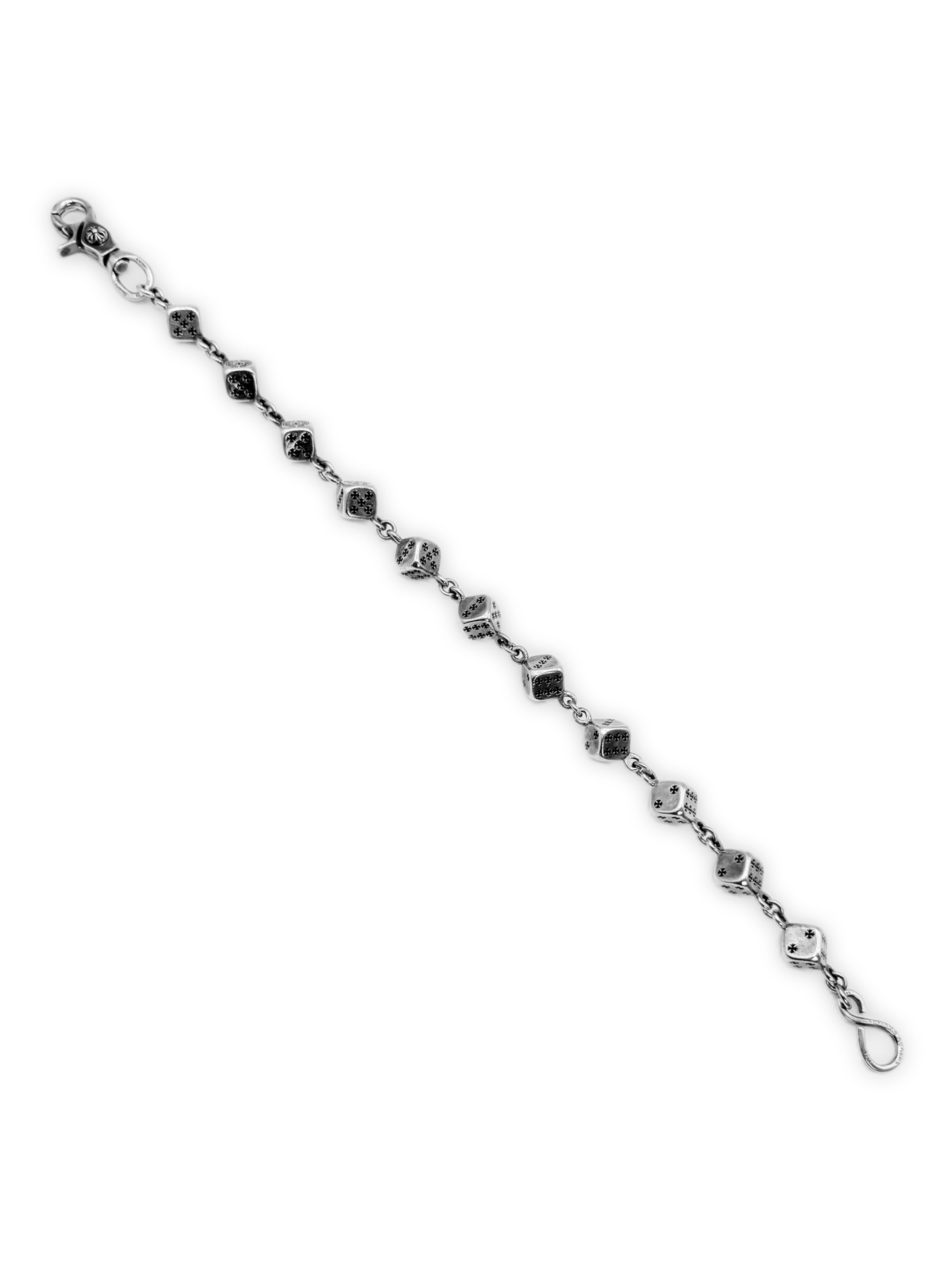 Chrome Hearts XL Dice 11 Link Lobster S Clasp .925 Silver Wallet Chain