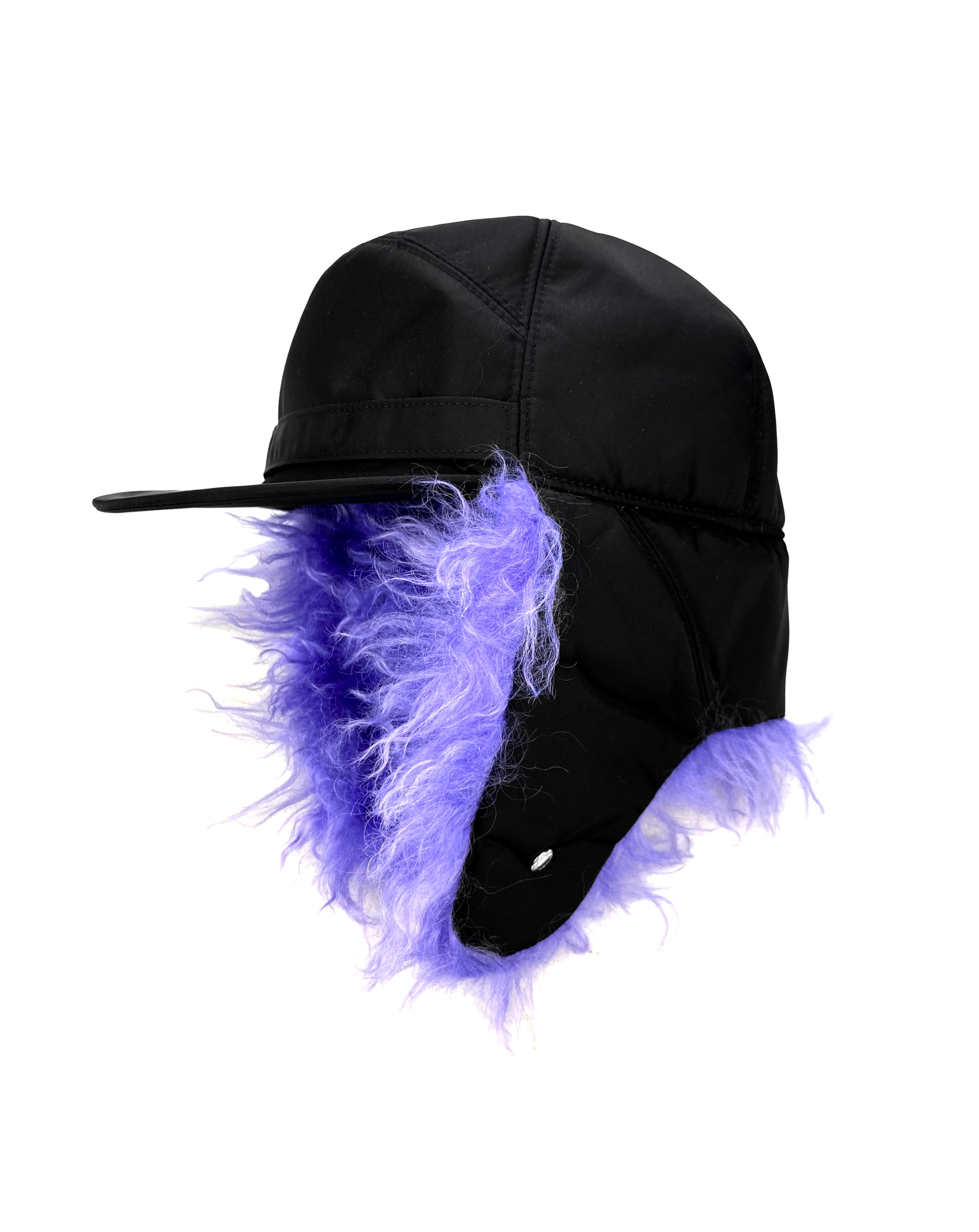 FW19 Prada Faux Fur Urshanka Nylon Trapper Hat