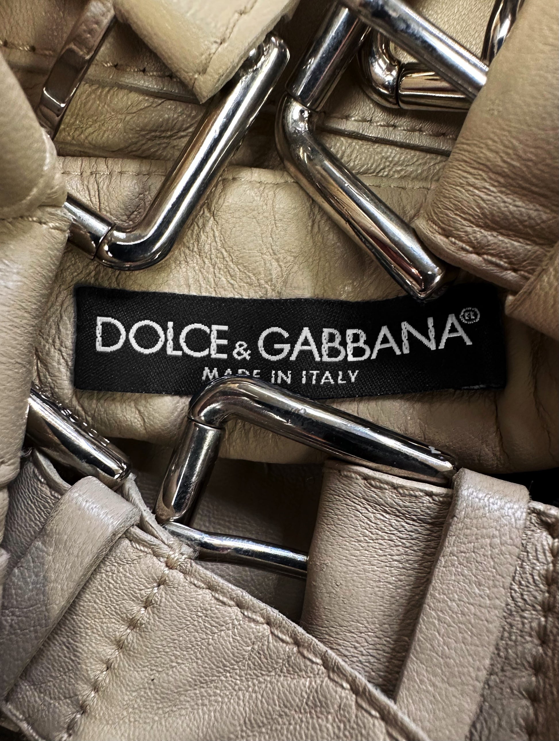 SS03 Dolce &amp; Gabbana ‘Sex’ Lambskin Leather Belt Skirt