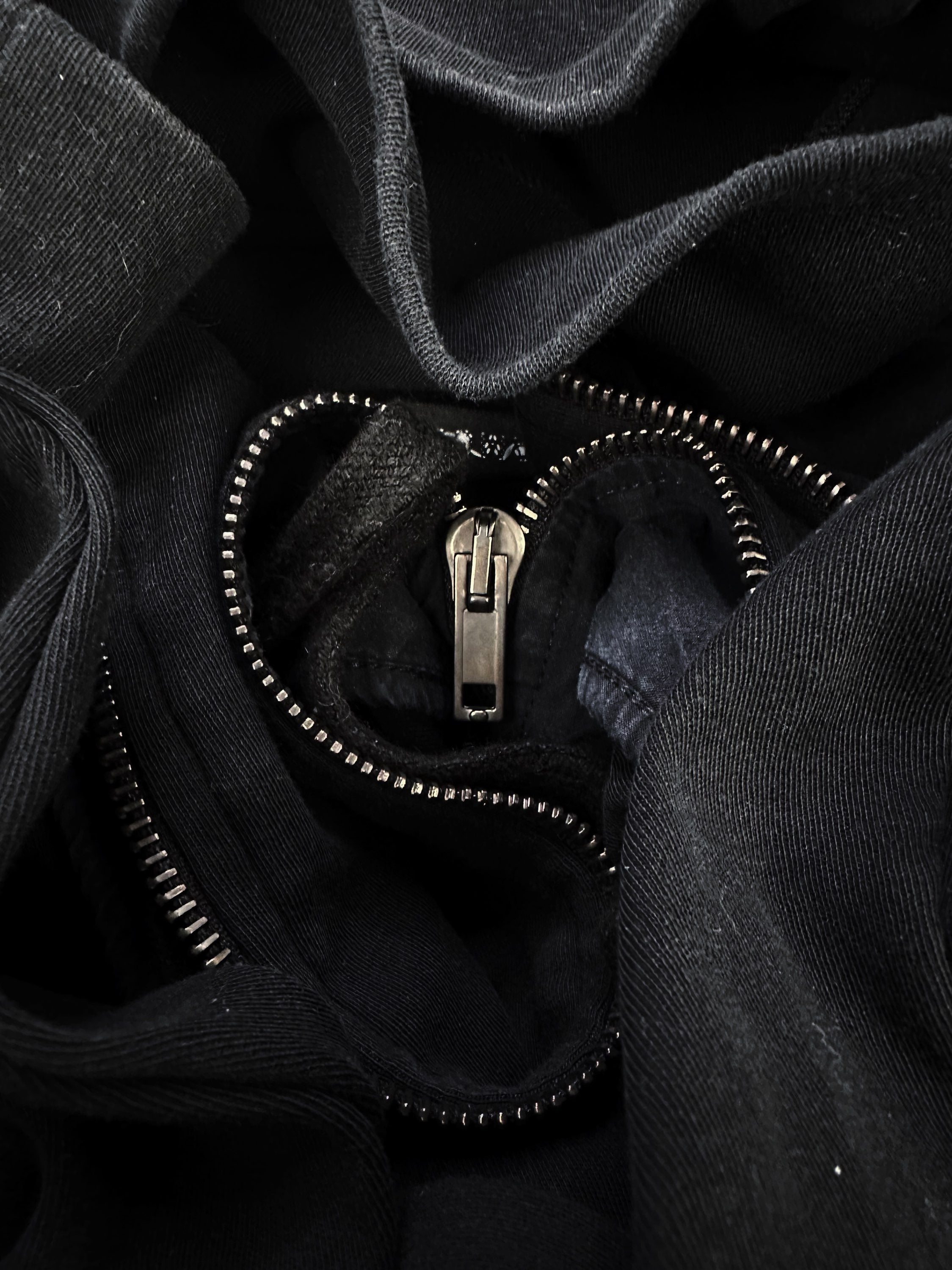 Damir Doma Black Two Tone Quarter-zip Fleece Jacket