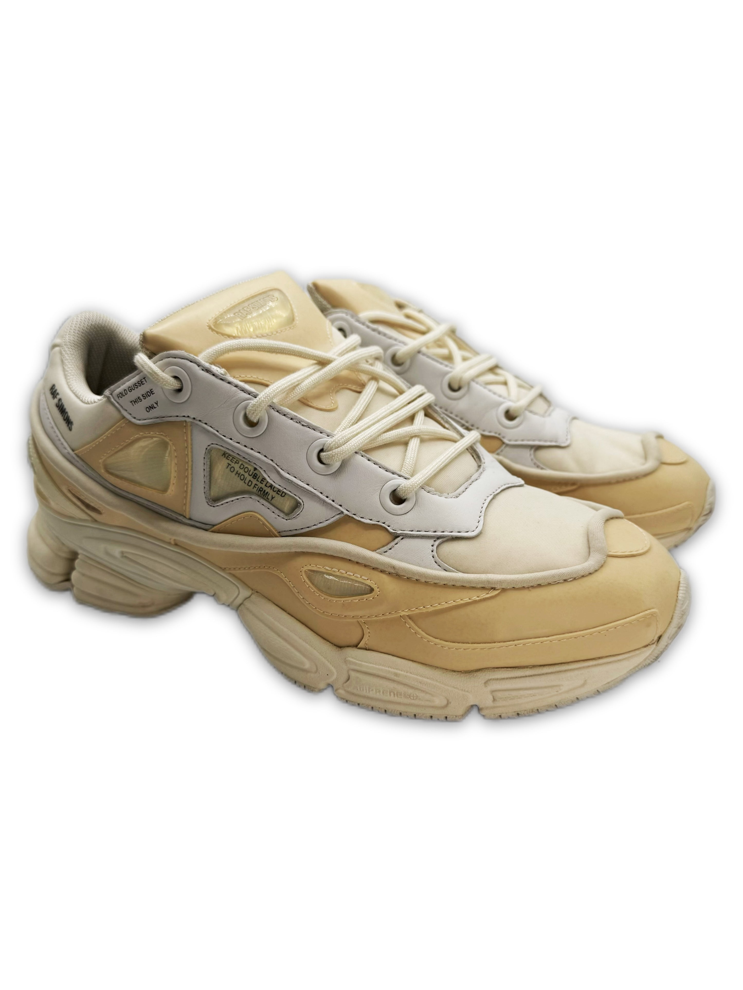 Raf Simons Bunny Cream Ozweego Low-top Sneakers
