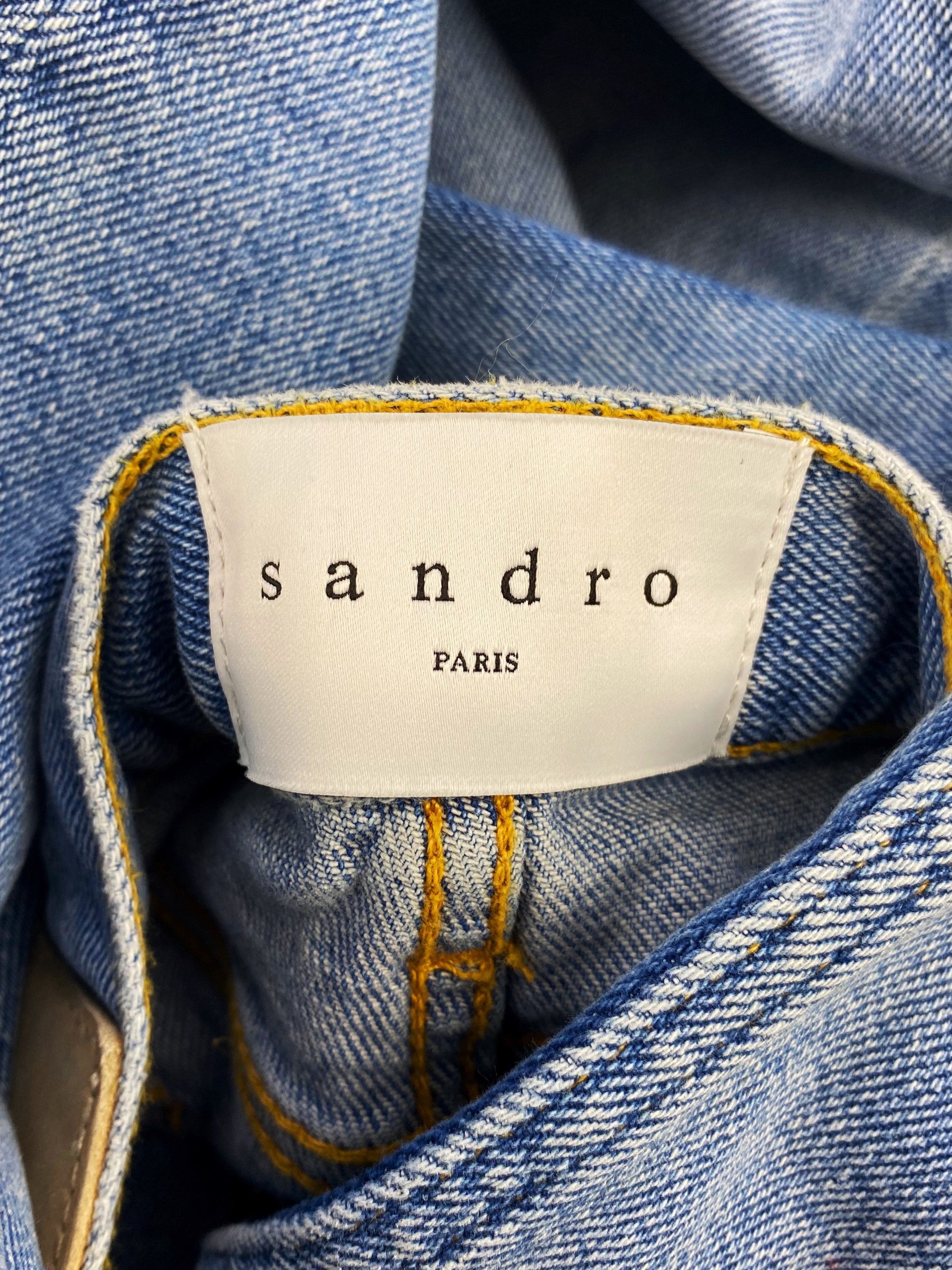 Sandro Paris Light Wash Heavy Weight Denim Jeans