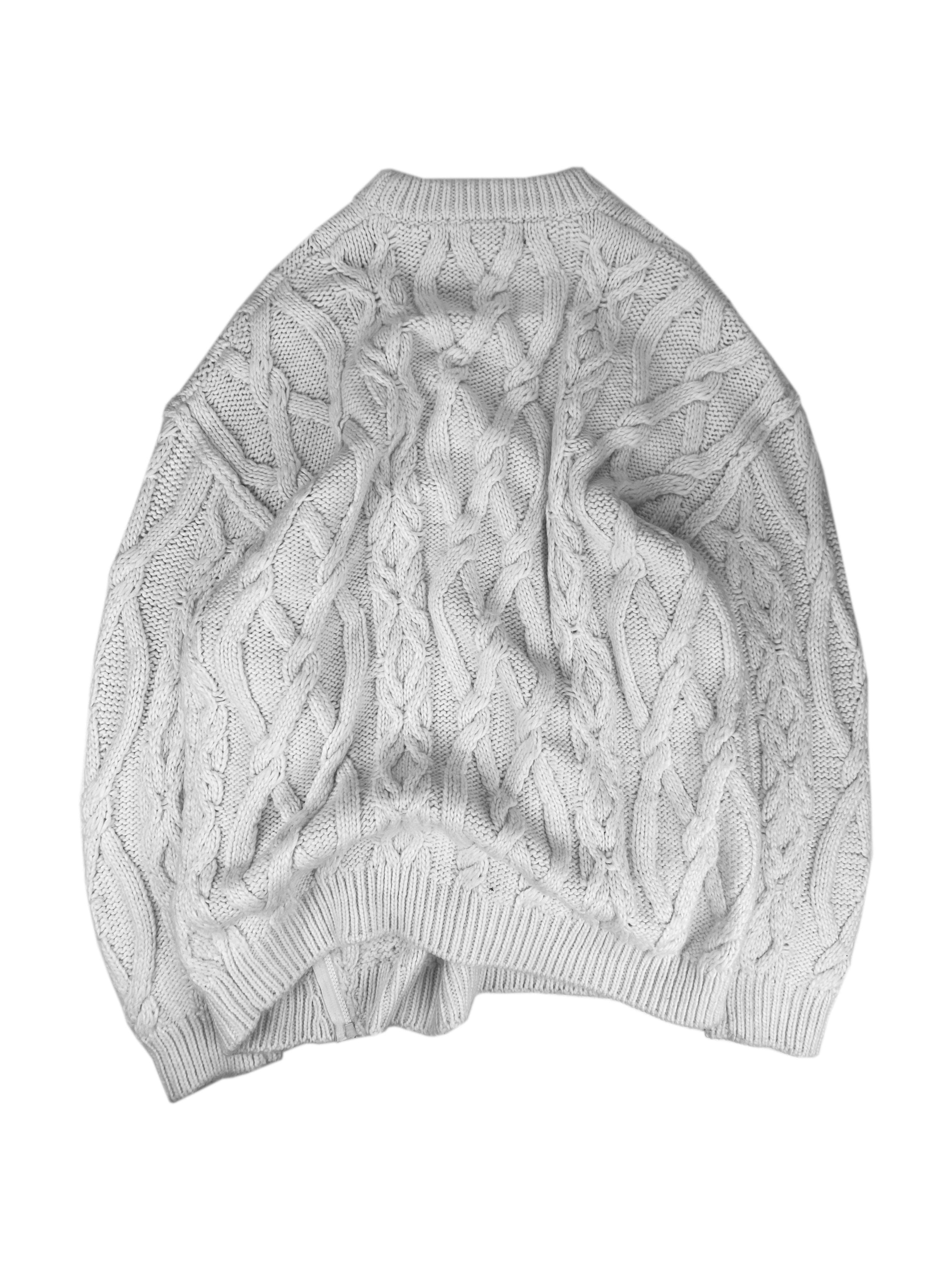 Undercover Braided Heavy Weight Side-zip Knitted Sweater