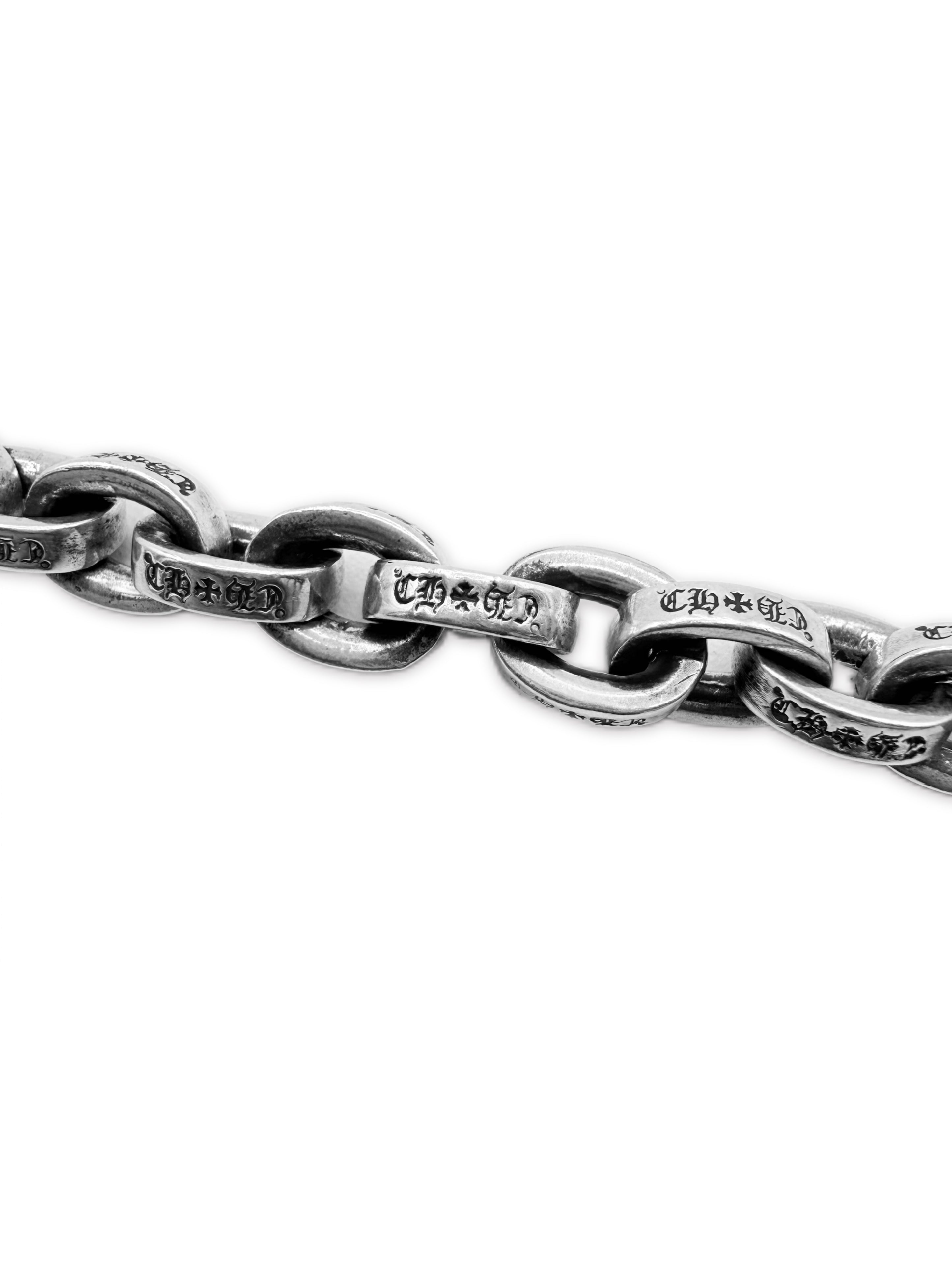 Chrome Hearts Large Paper Chain .925 Silver 8 in Bracelet