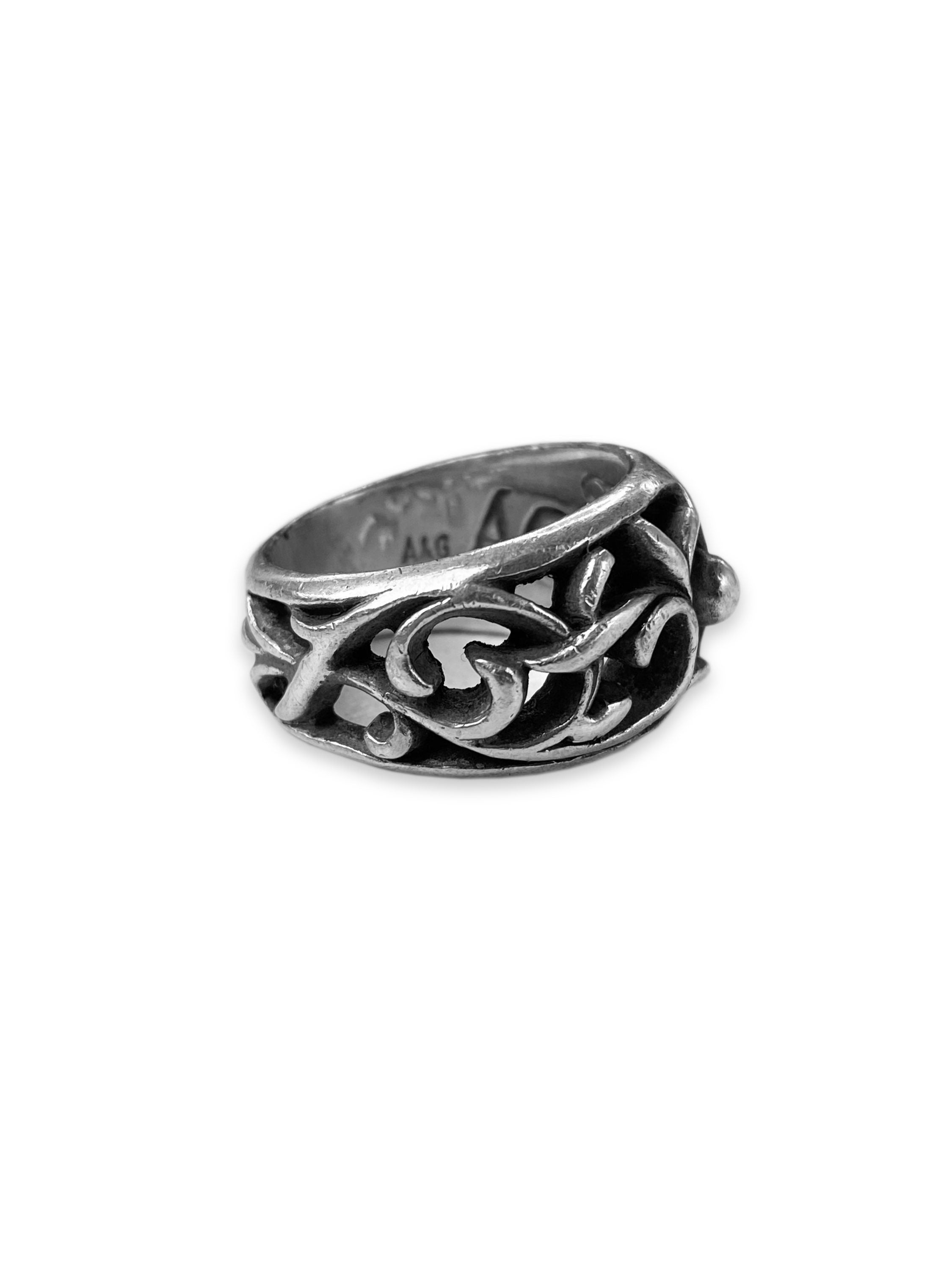 00s A&G Rock ‘n Roll Couture .925 Silver Fleur Ring