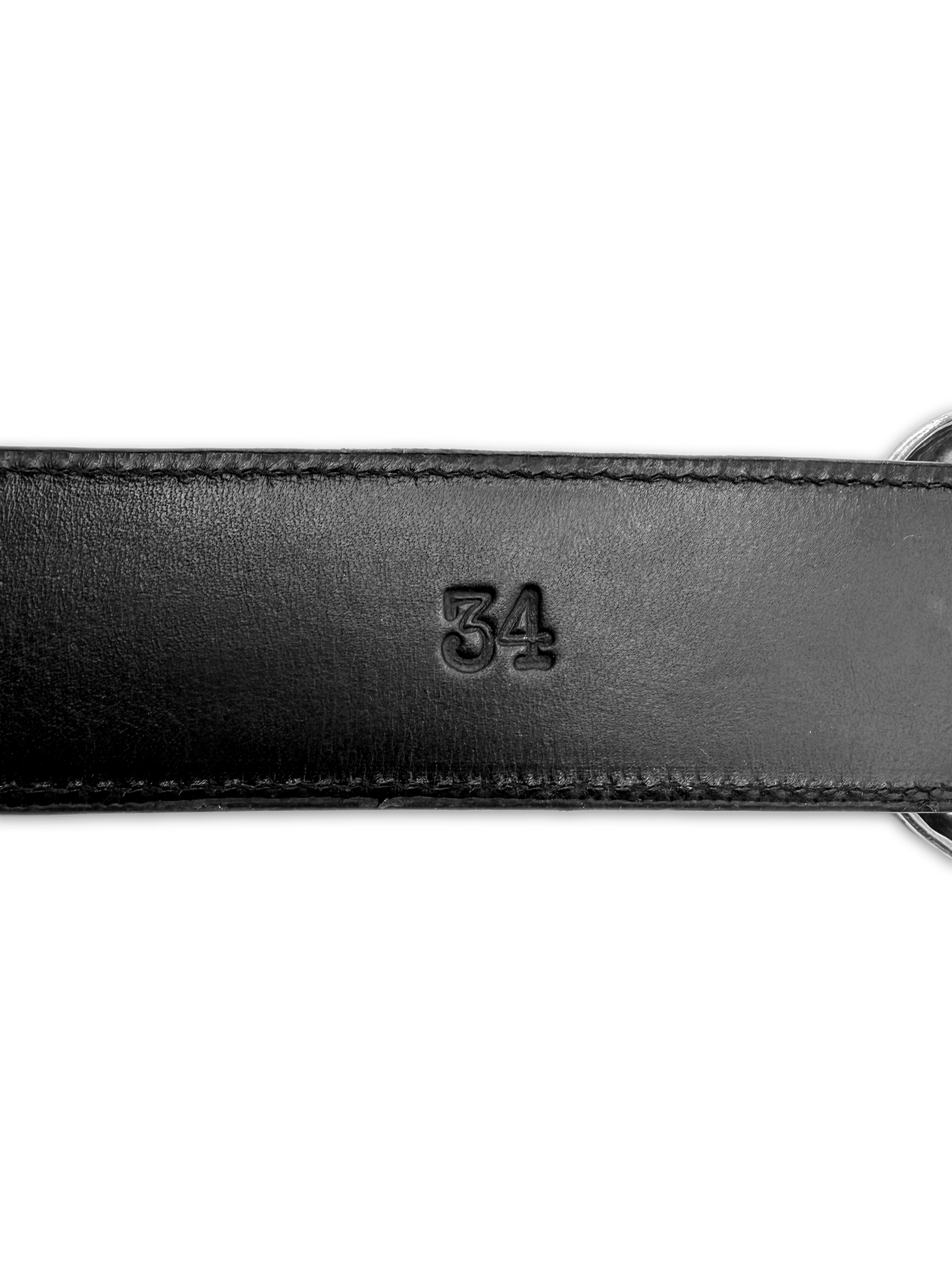 Chrome Hearts Galaxy Gunslinger St Barths Exclusive Blue Leather Belt