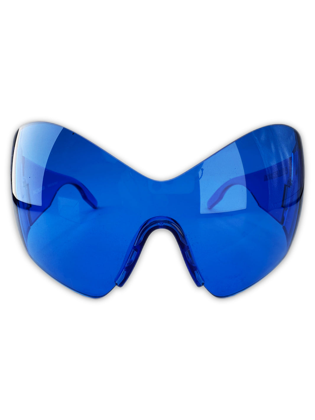 AW21 Balenciaga ‘Butterfly’ Mask Afterworld Blue Tint Sunglasses