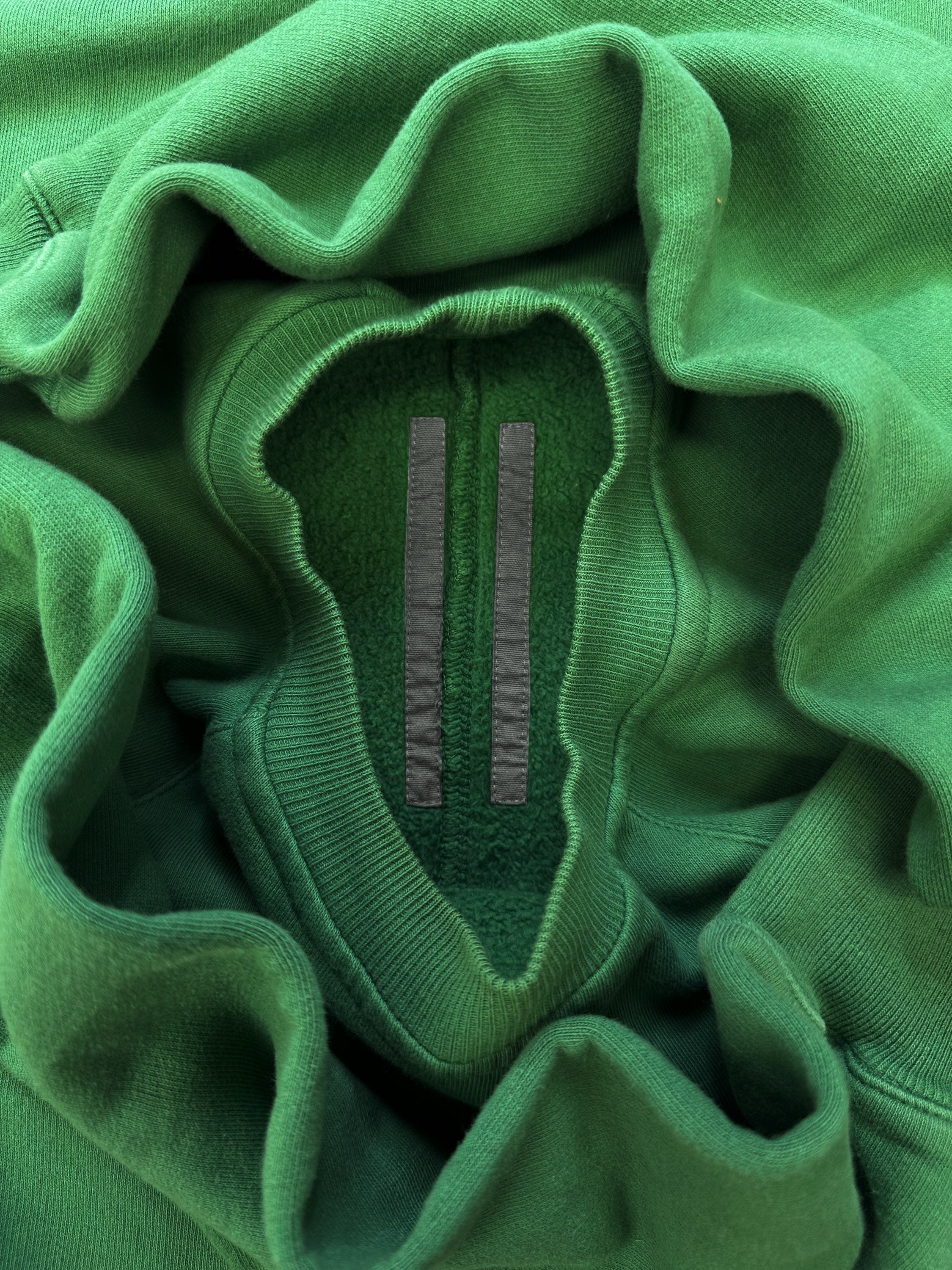 2015 Rick Owens DRKSHDW Green ‘Asymmetric’ Crewneck