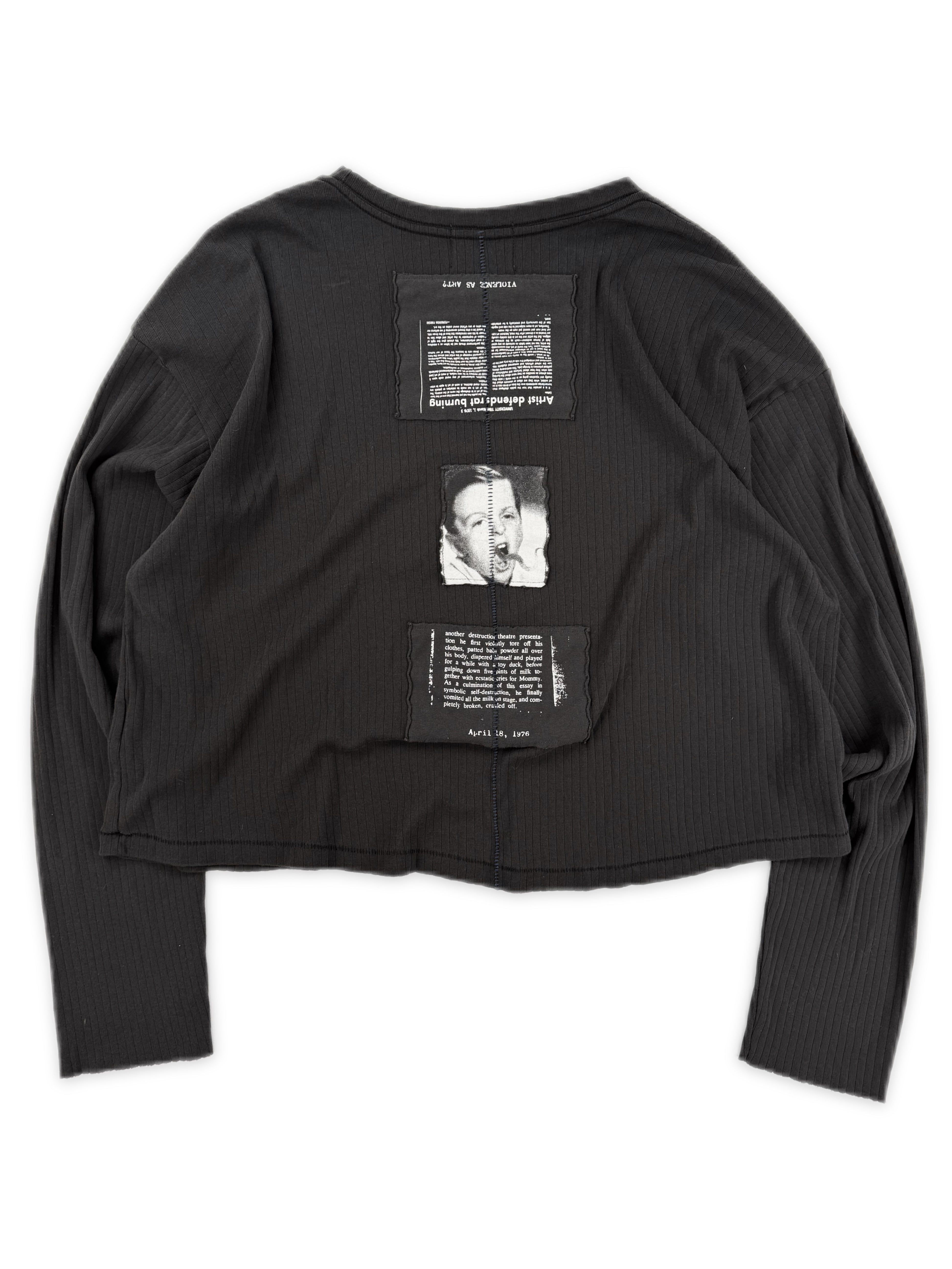 Enfants Riches Deprimes Demon Assemblage Ribbed Long Sleeve Shirt