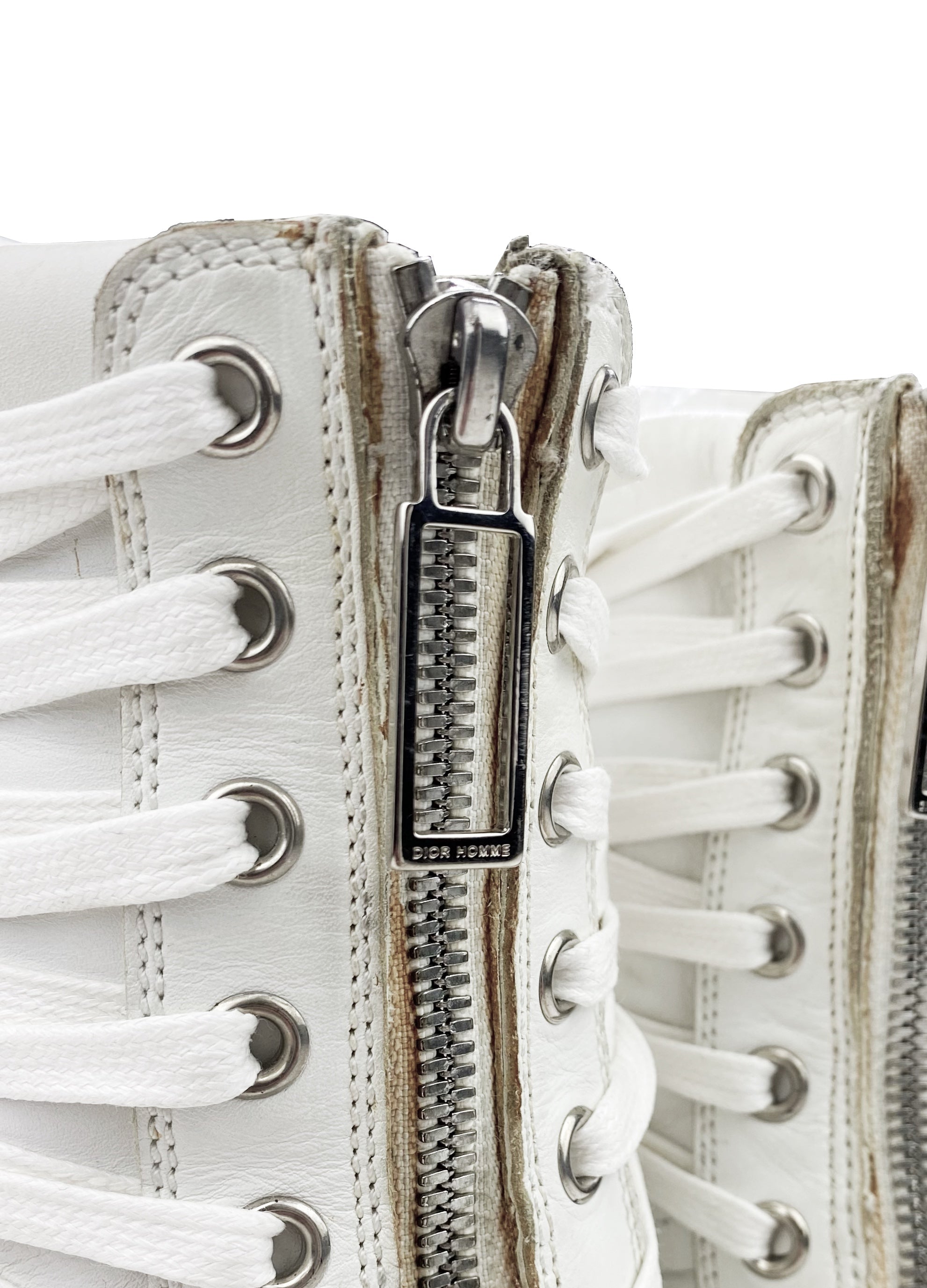 SS10 Dior Homme by Kris Van Aschee Leather Back Lace Sneakers
