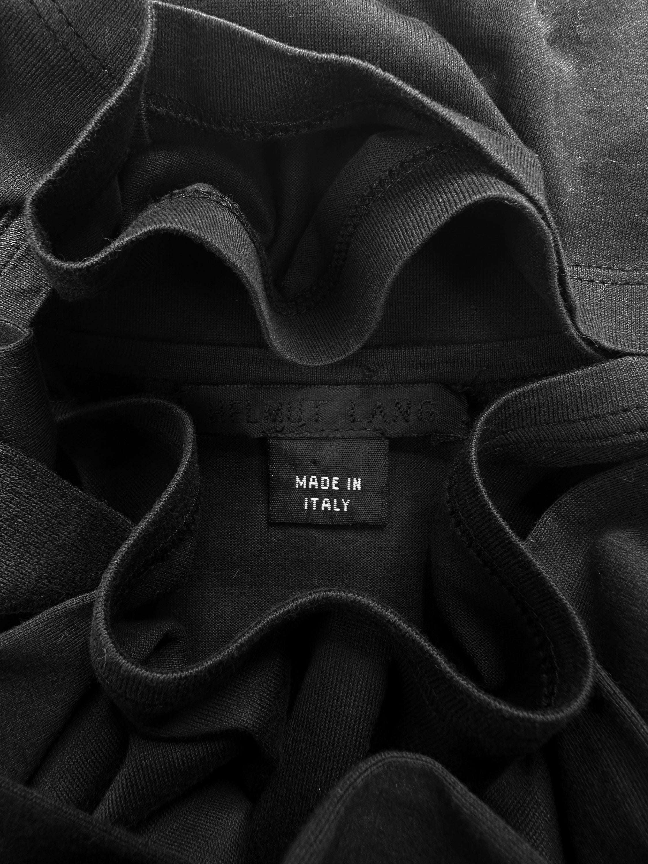 00s Helmut Lang ‘Armoured’ Slate Grey Padded Long Sleeve Shirt