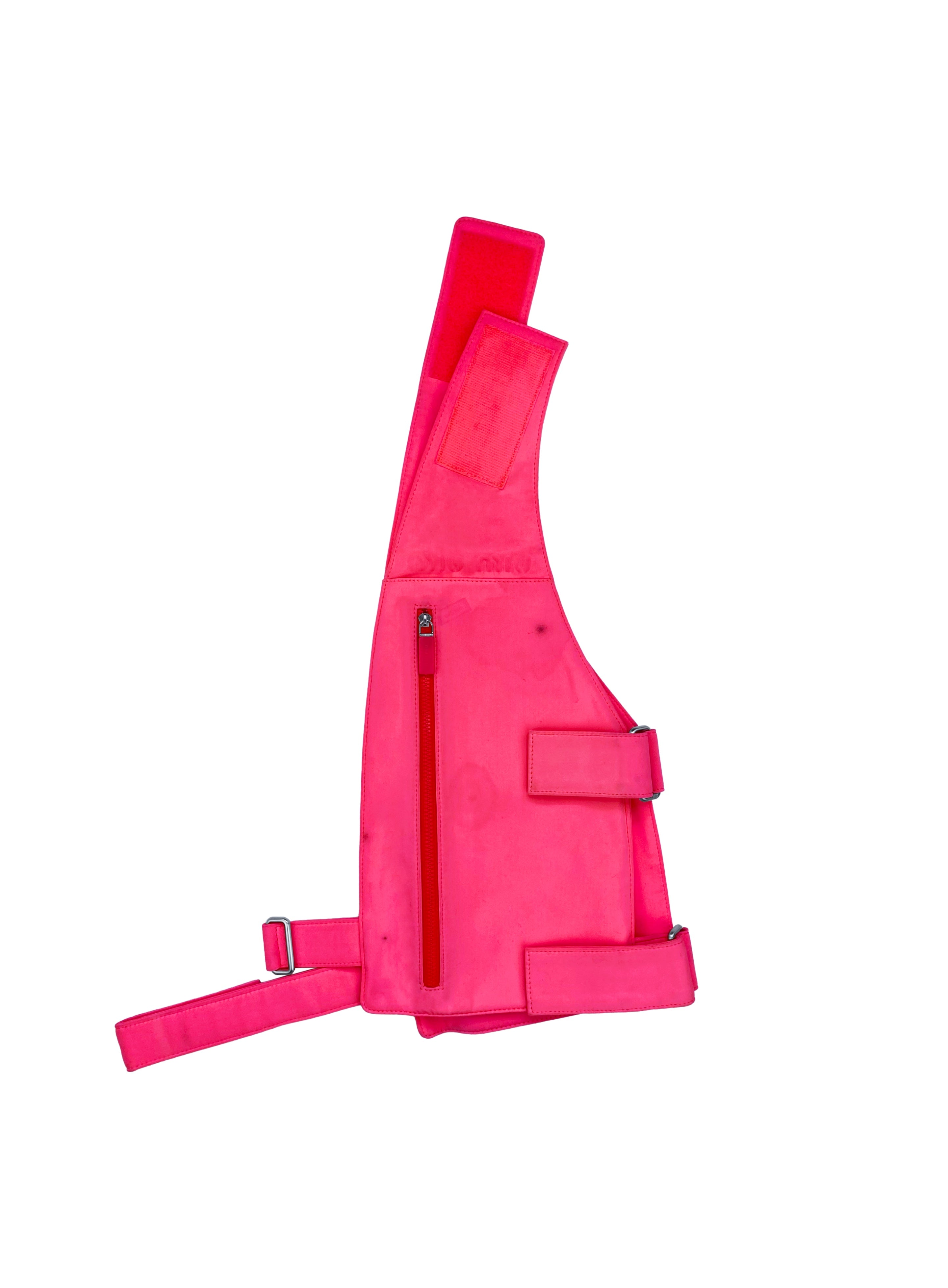 SS99 Miu Miu Hot Pink Chest Rig Holster Bag