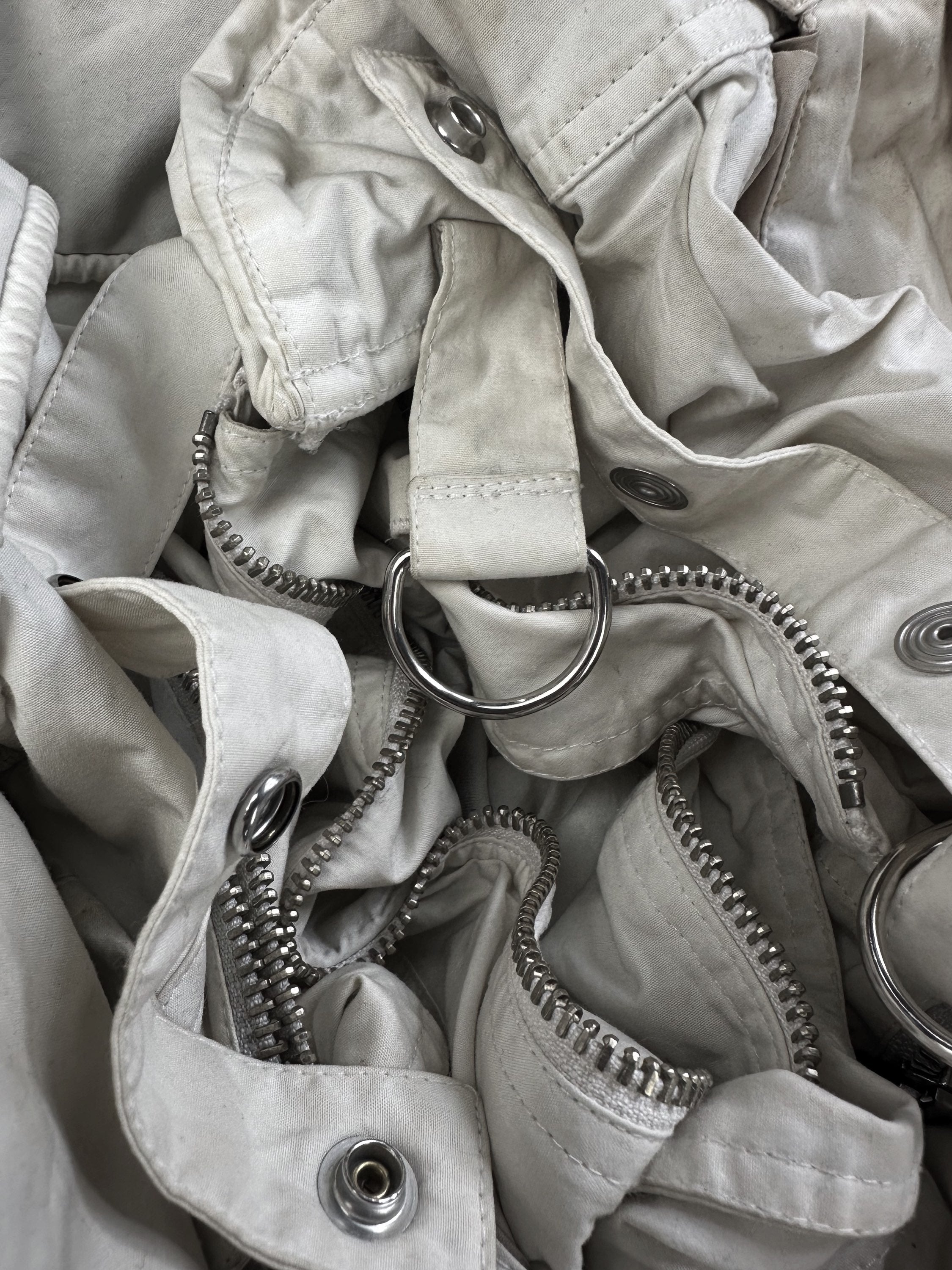 SS06 Raf Simons ‘Icarus Surgit’ White Parachute Cargo Jacket