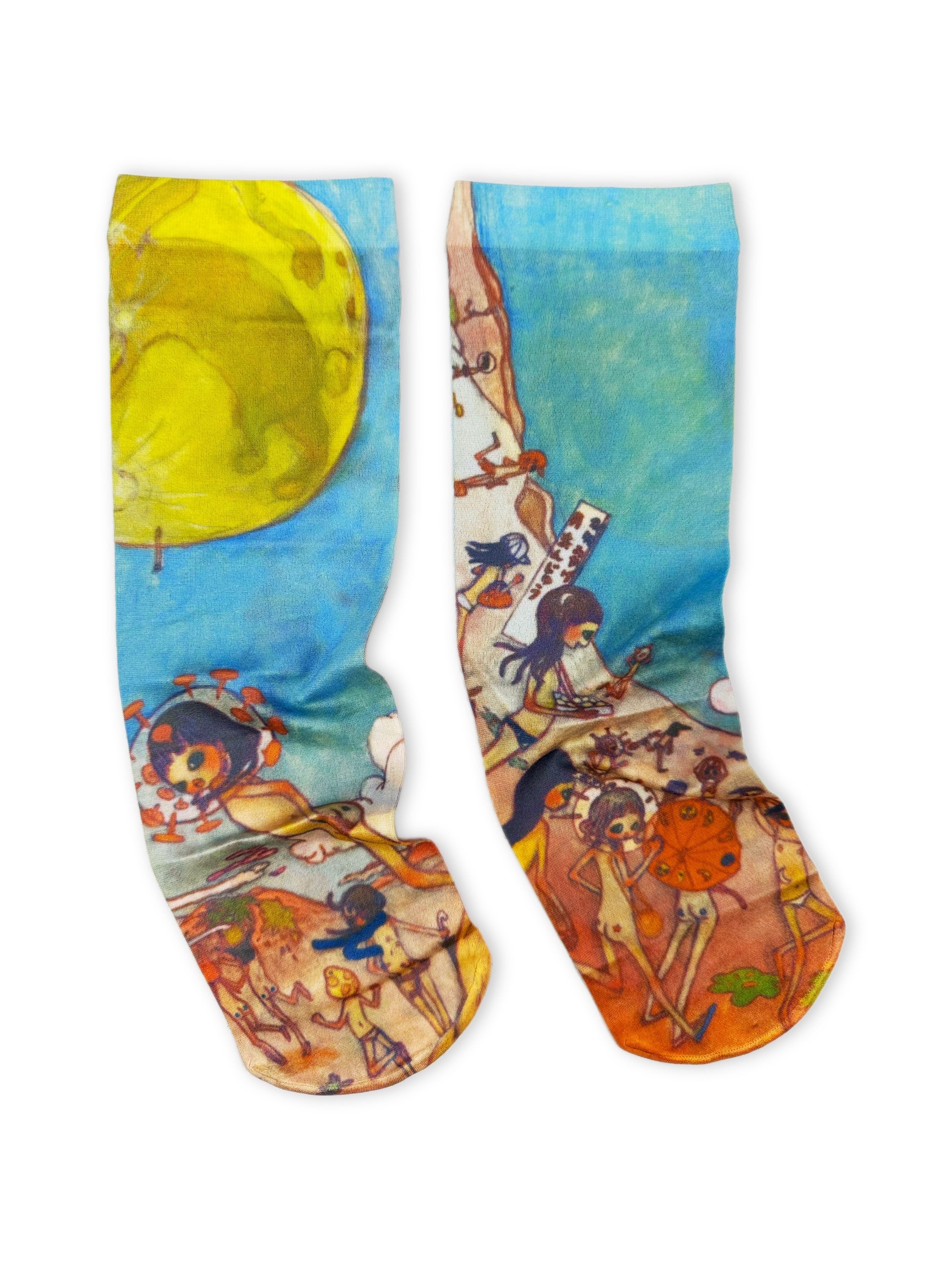 AW04 Issey Miyake x Aya Takano ‘Superflat’ Mesh Socks