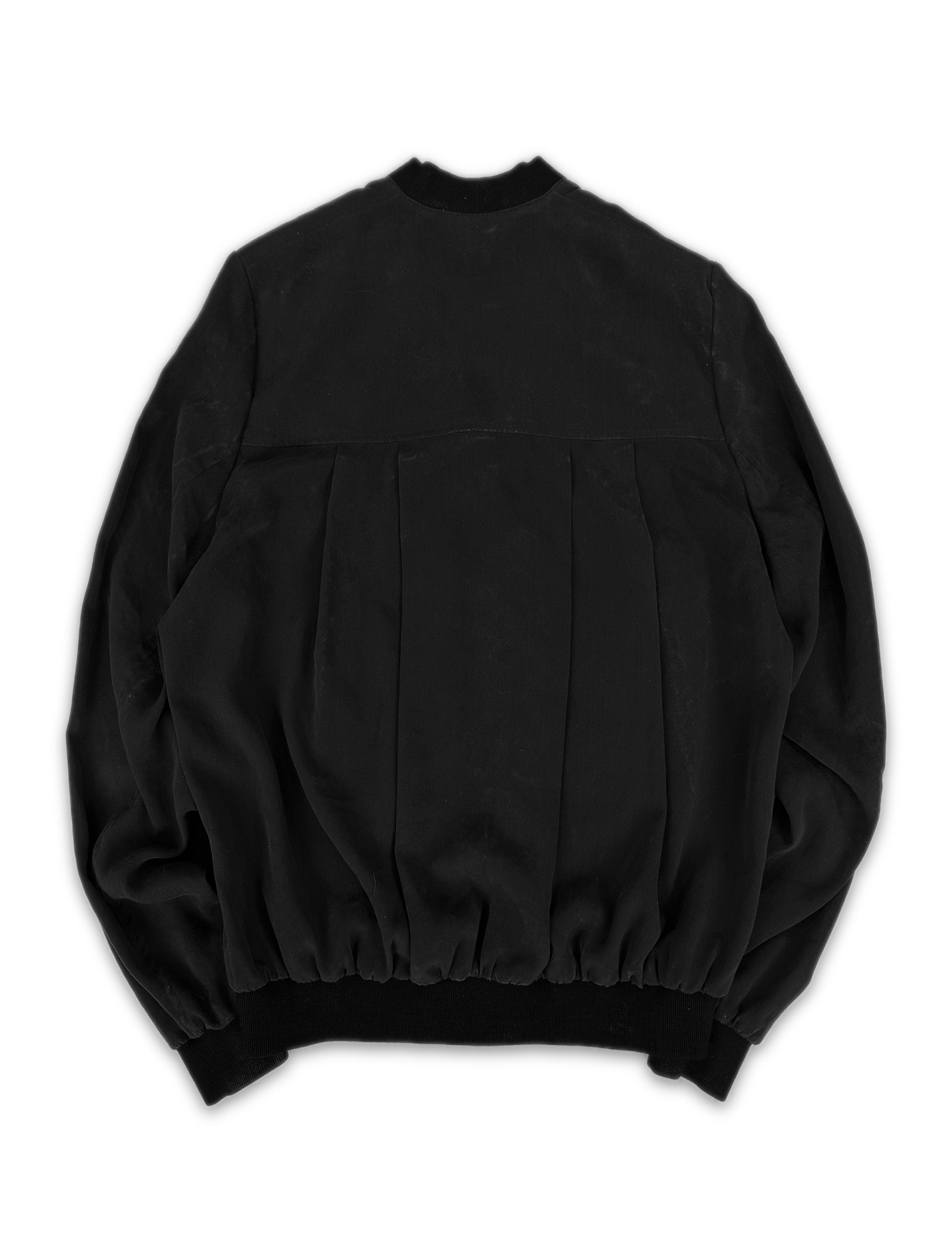 Helmut Lang Black Light Weight Full-zip Bomber Jacket
