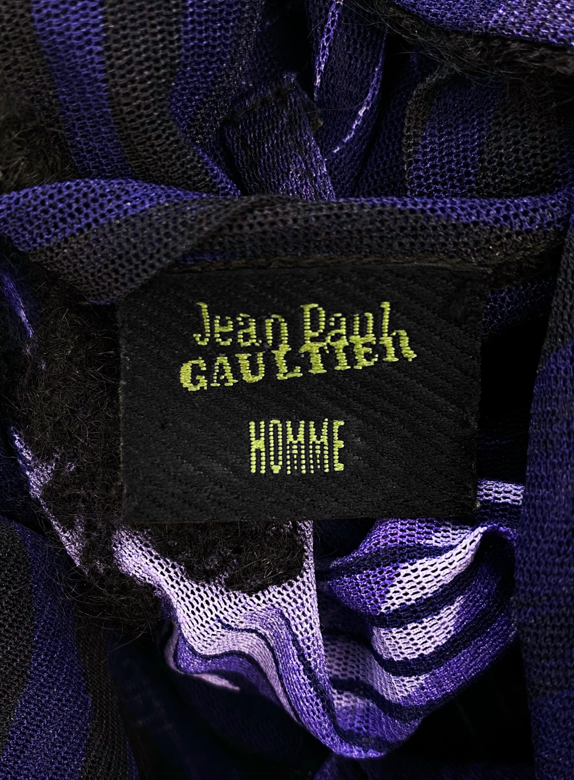 AW01 Jean Paul Gaultier ‘Marlene Dietrich’ Mesh Spiral Longsleeve
