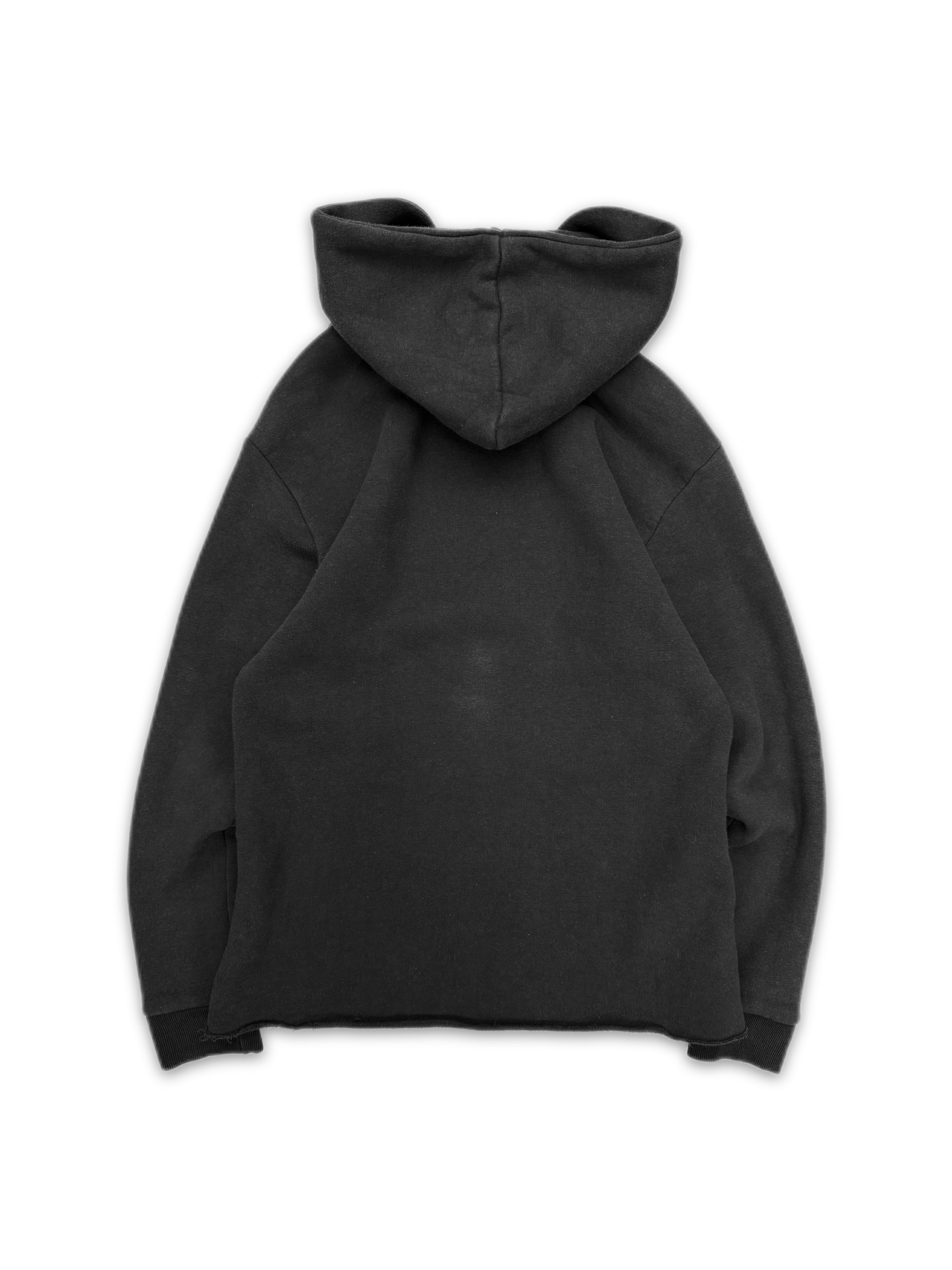 Chrome Hearts Triple Cross Leather Patch Button Snap Hoodie