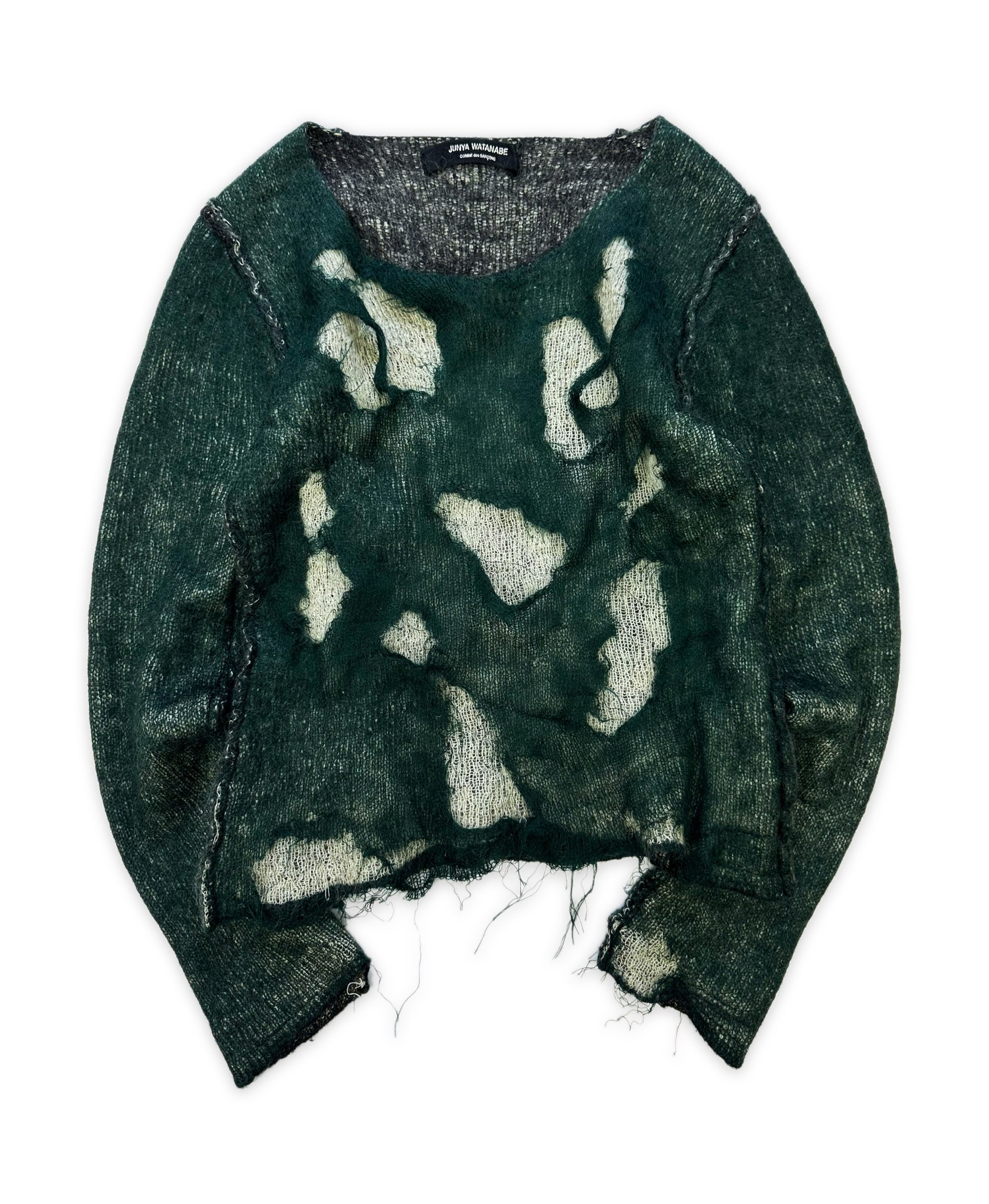 AW02 Junya Watanabe ‘Loose Gauge’ Distressed Wool Sweater