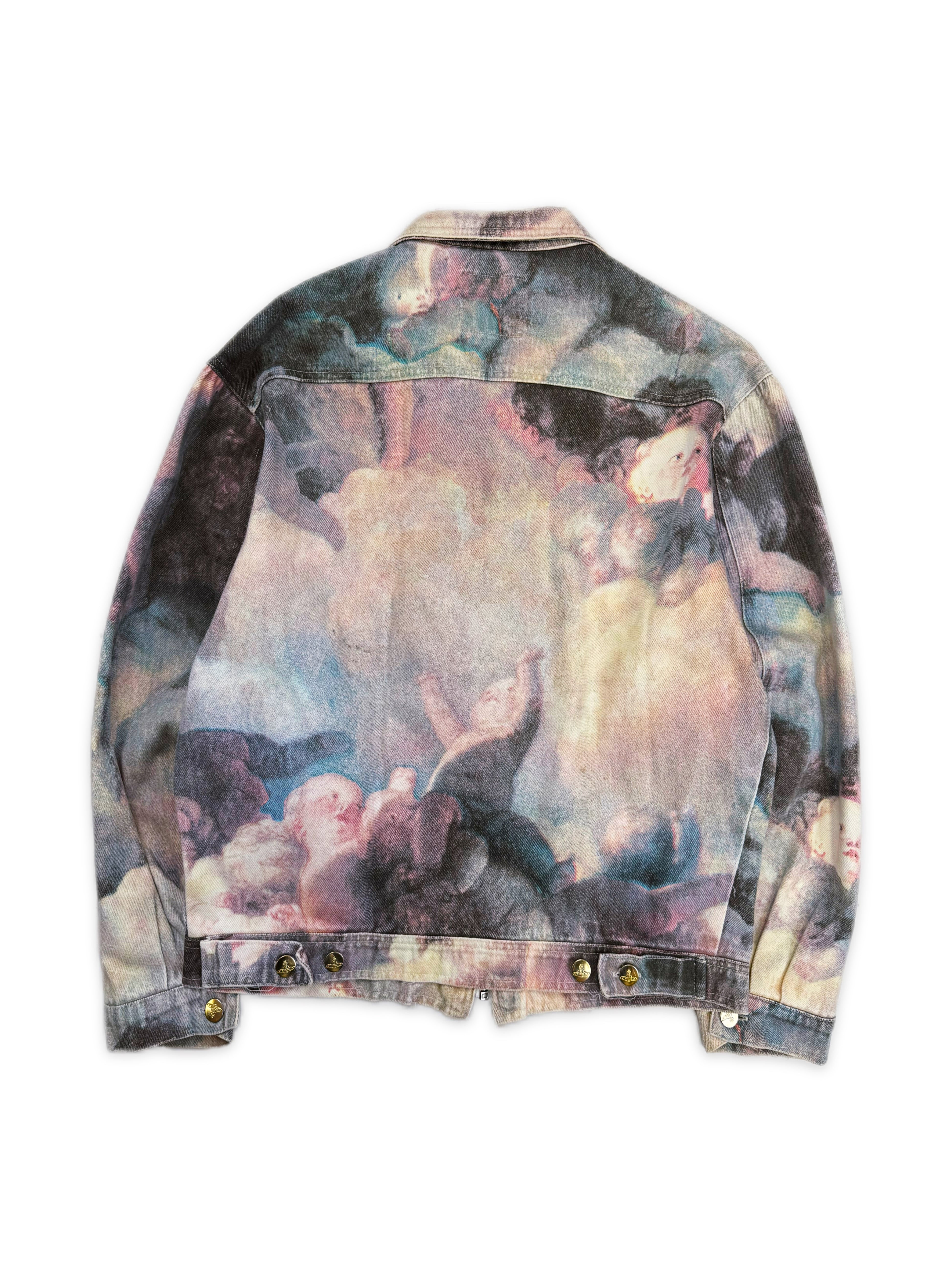 AW91 Vivienne Westwood ‘Swarm of Cupids’ Cherub Full Print Denim Jacket