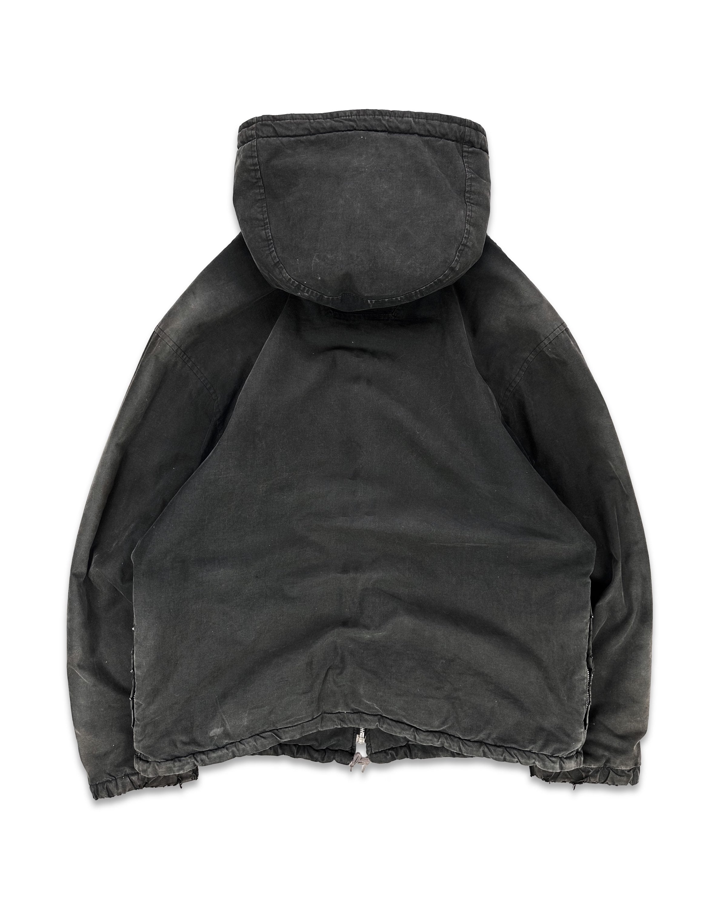 AW99 Helmut Lang ‘Charcoal’ Cotton Hooded Parka Jacket