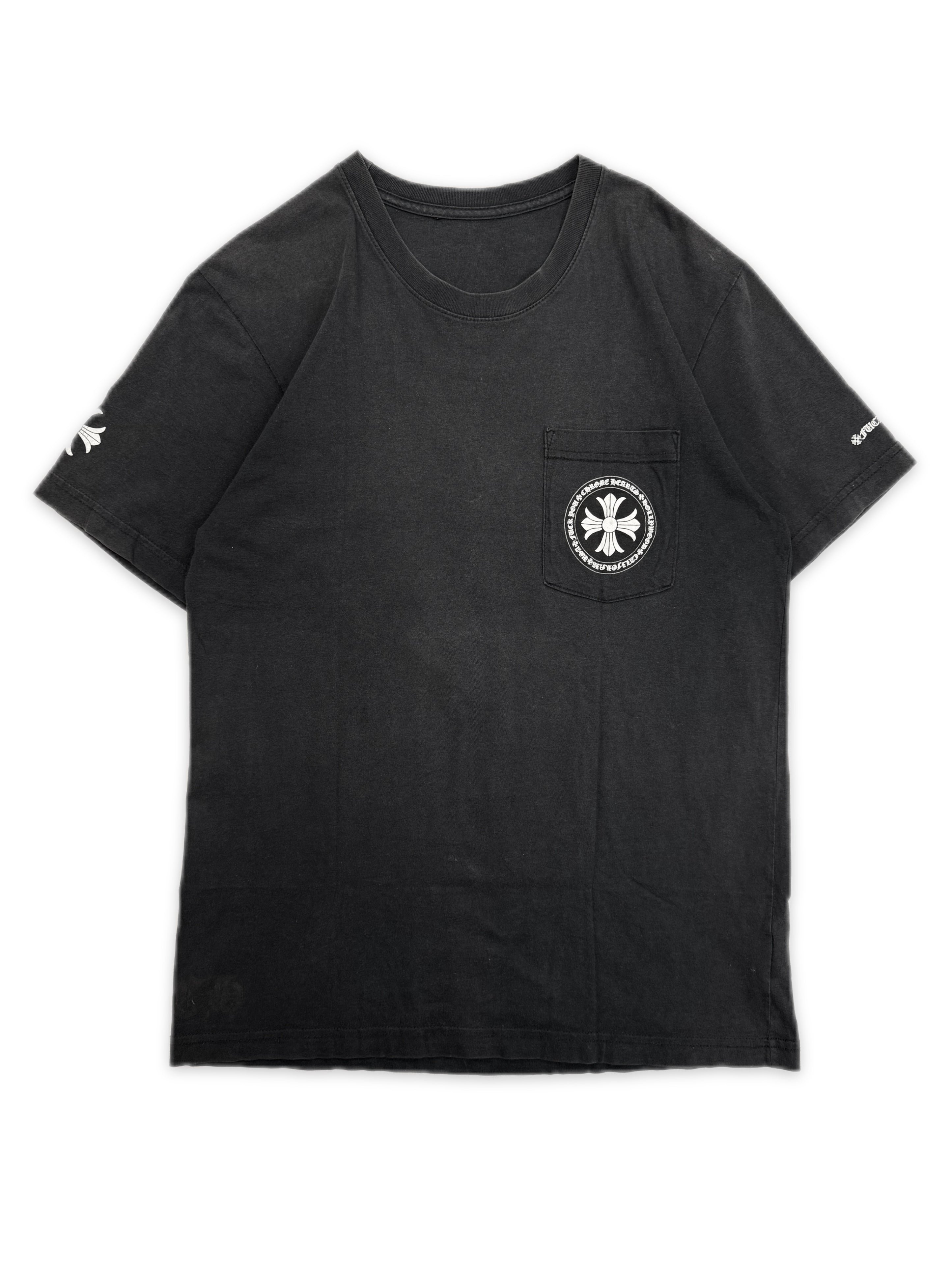 Chrome Hearts Faded Plus Logo Black Fuck You T-Shirt