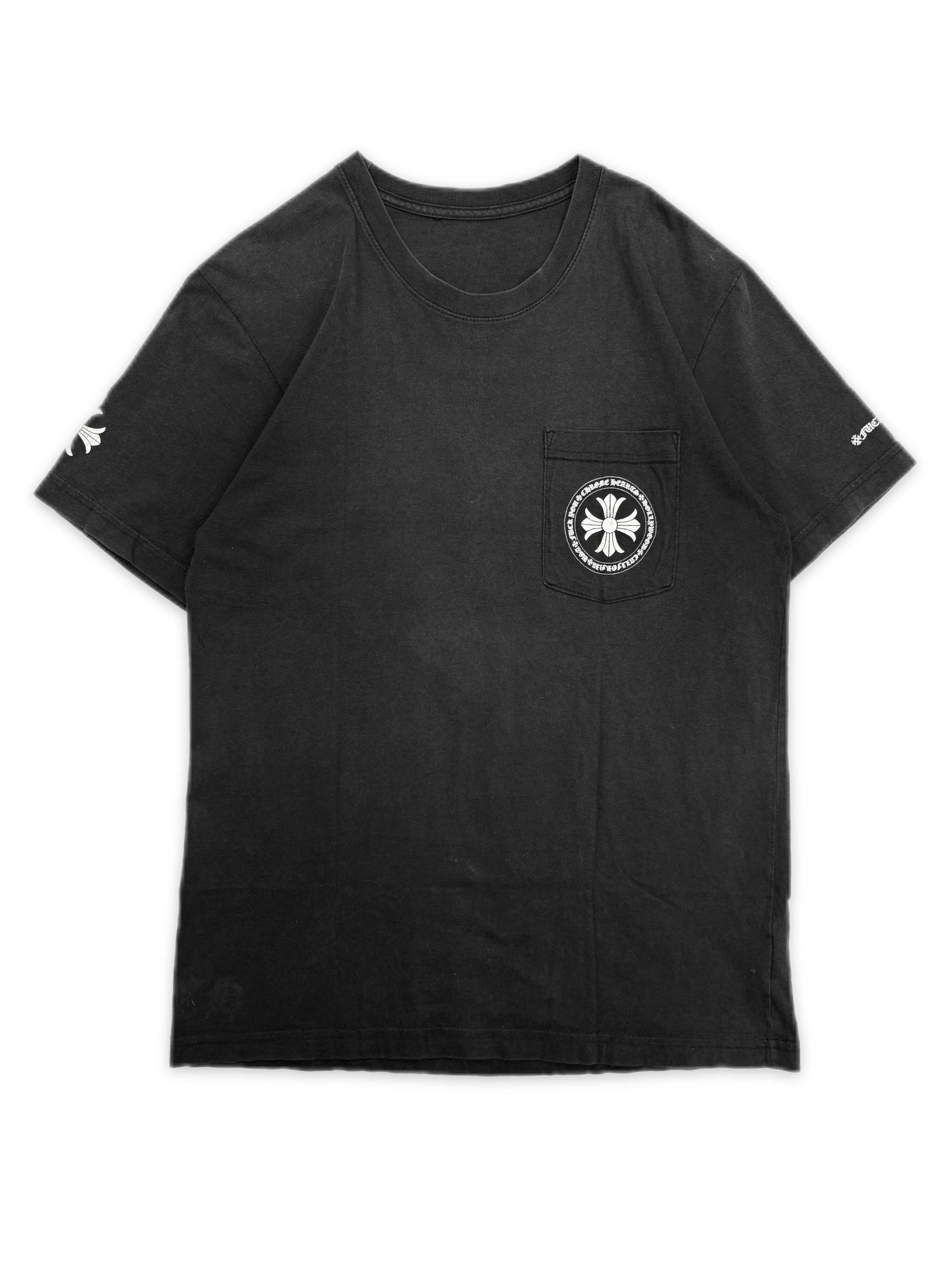 Chrome Hearts Faded Plus Logo Black Fuck You T-Shirt