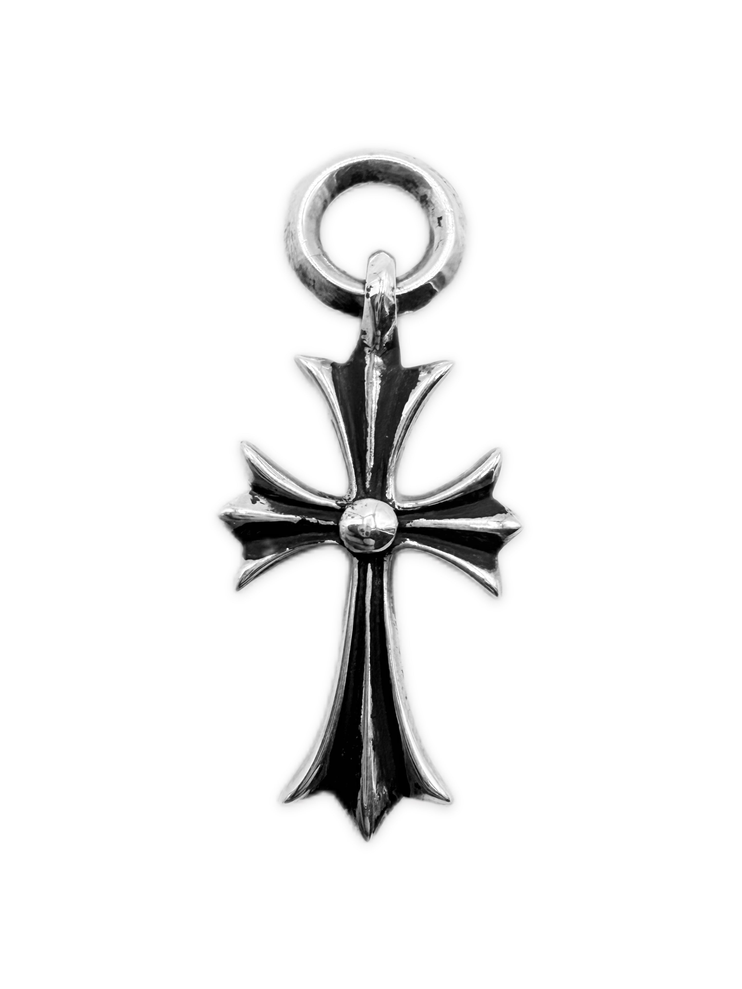 Chrome Hearts Tiny CH Cross Bail .925 Silver Pendant