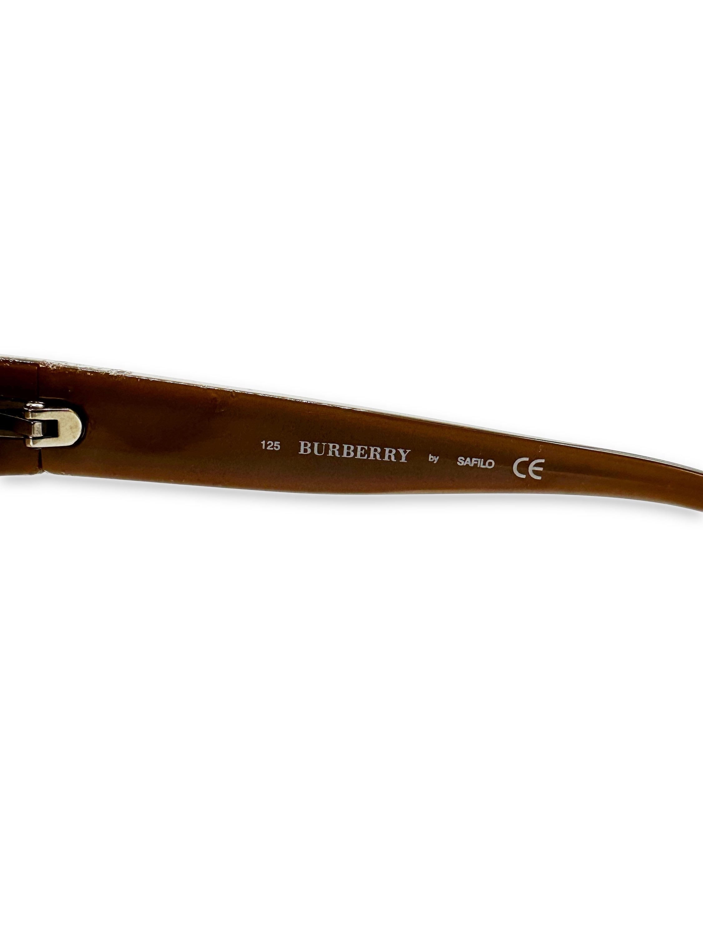 00s Burberry Gradient Tint Aviator Sunglasses