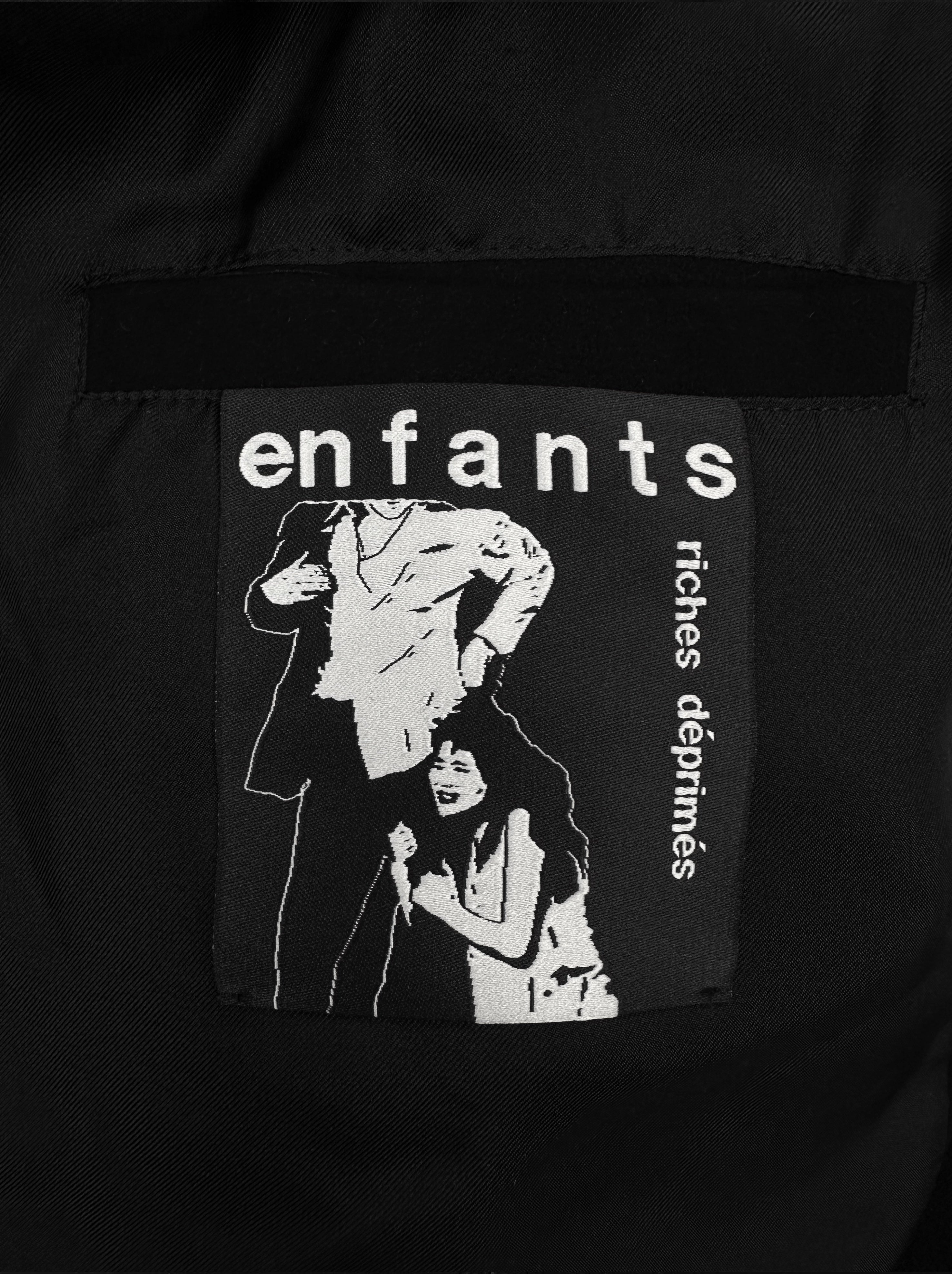 AW23 Enfants Riches Deprimes Suede Black ‘Western’ Jacket