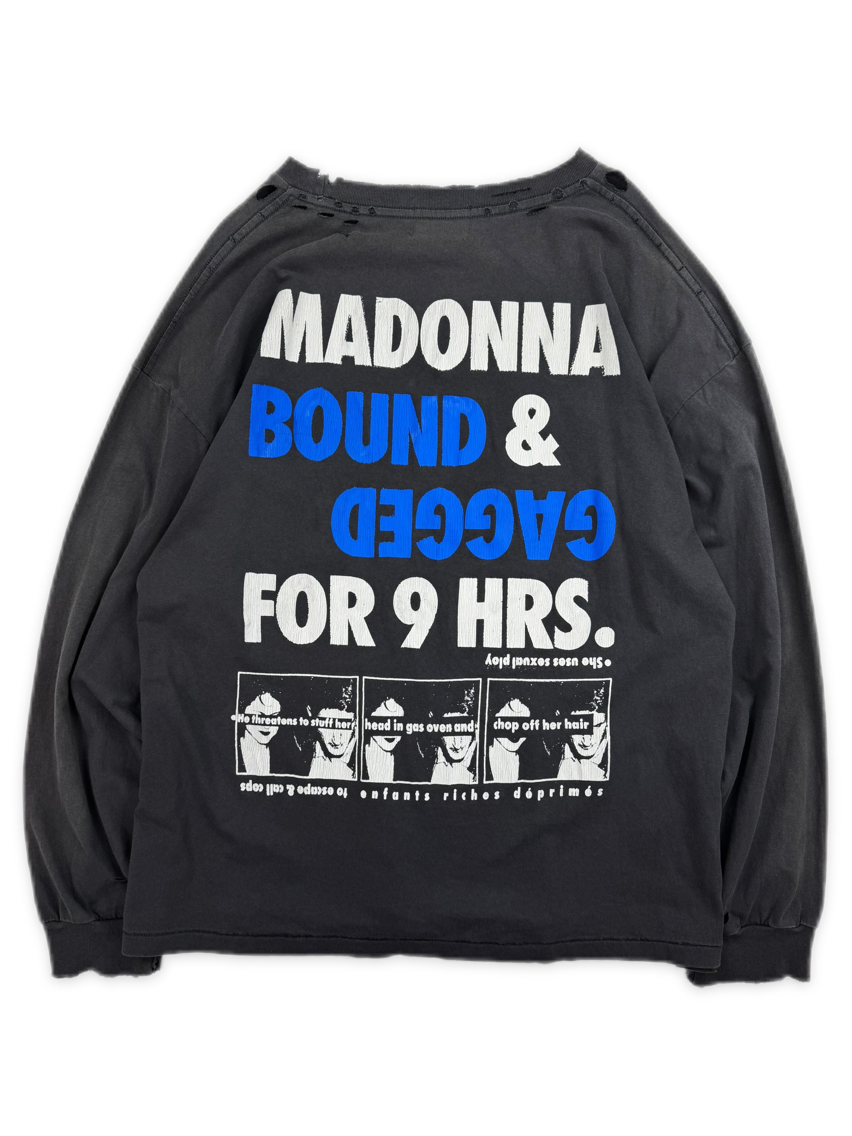 Enfants Riches Deprimes ‘Bonds of Matrimony’ Madonna Distressed Long Sleeve Shir