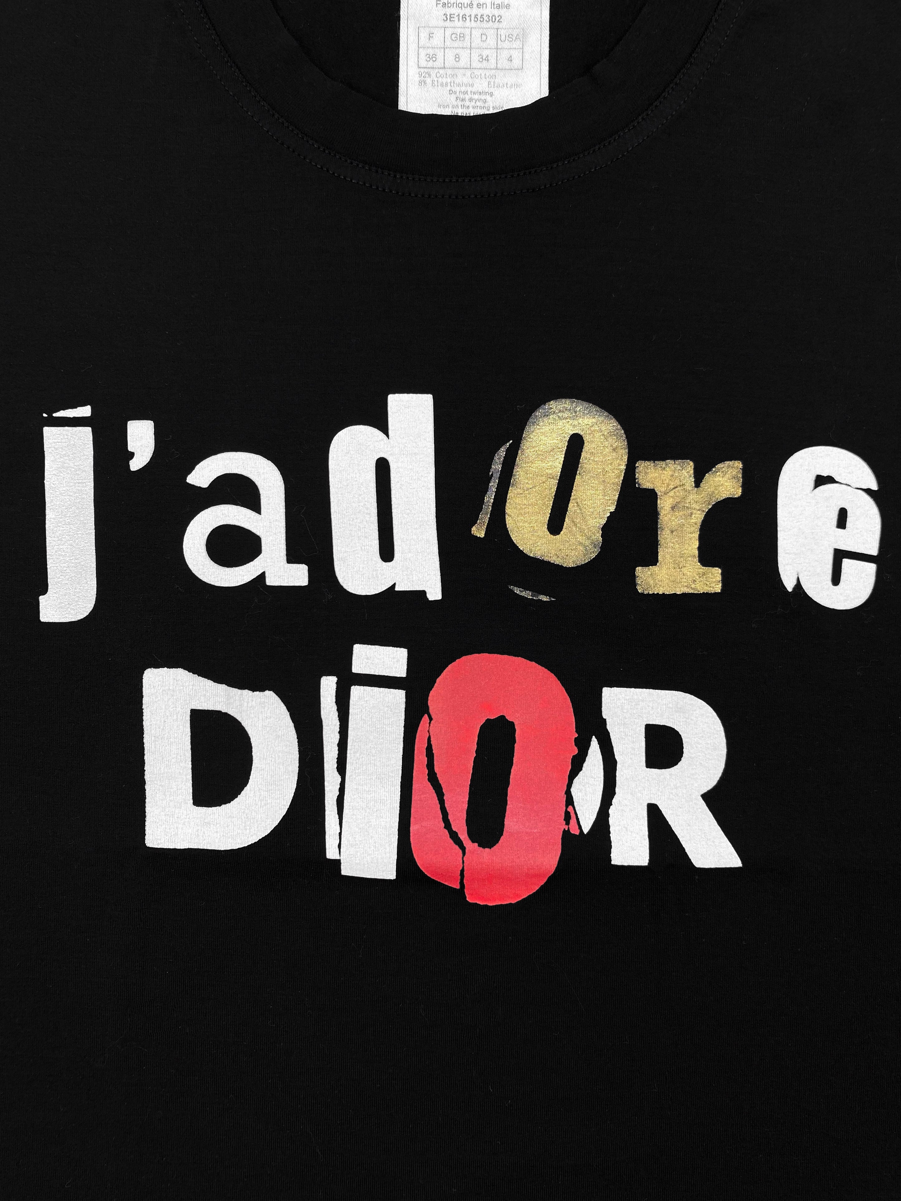 FW01 Dior by John Galliano “J’Adore Dior” Ransom Tank-top